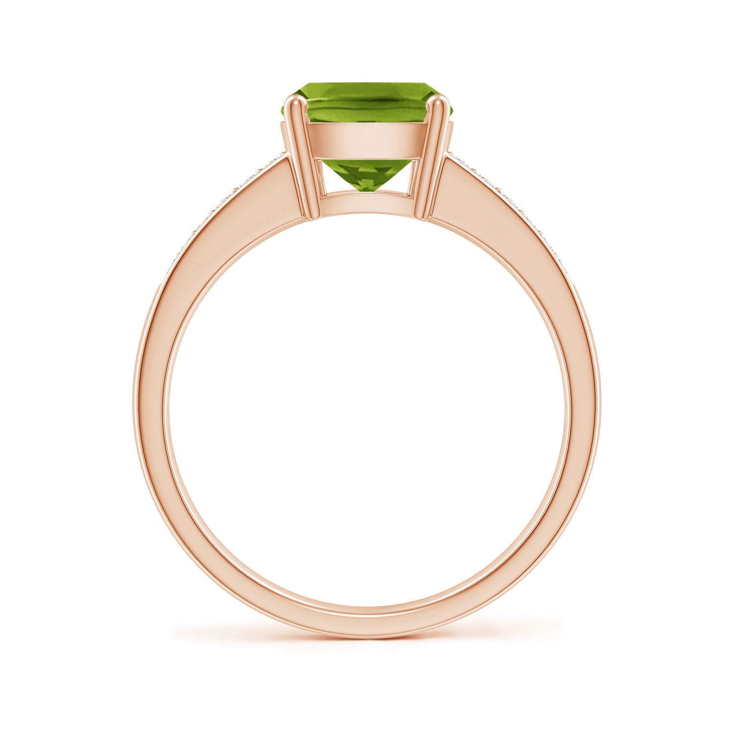 AAAA - Peridot / 2.27 CT / 14 KT Rose Gold