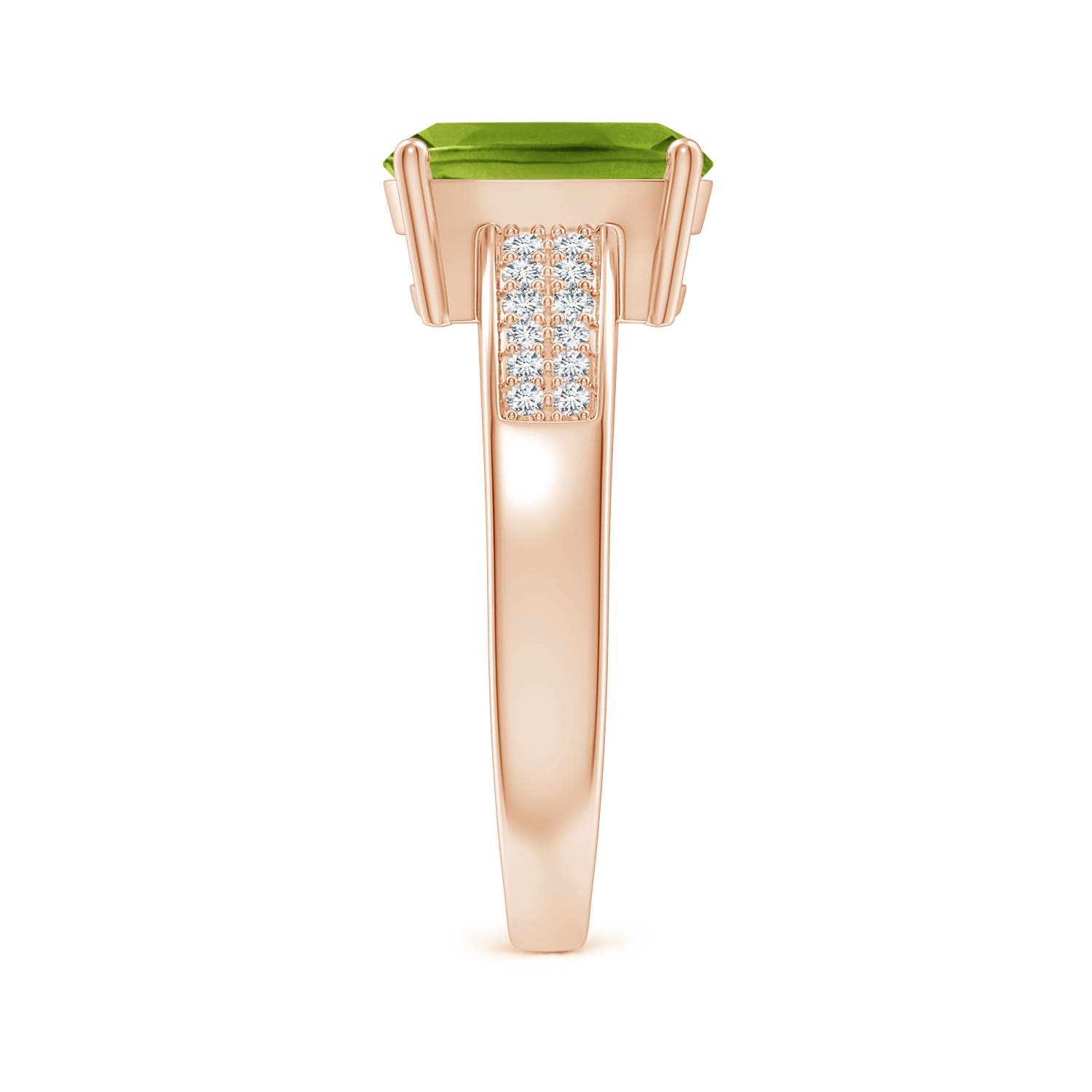 AAAA - Peridot / 2.27 CT / 14 KT Rose Gold