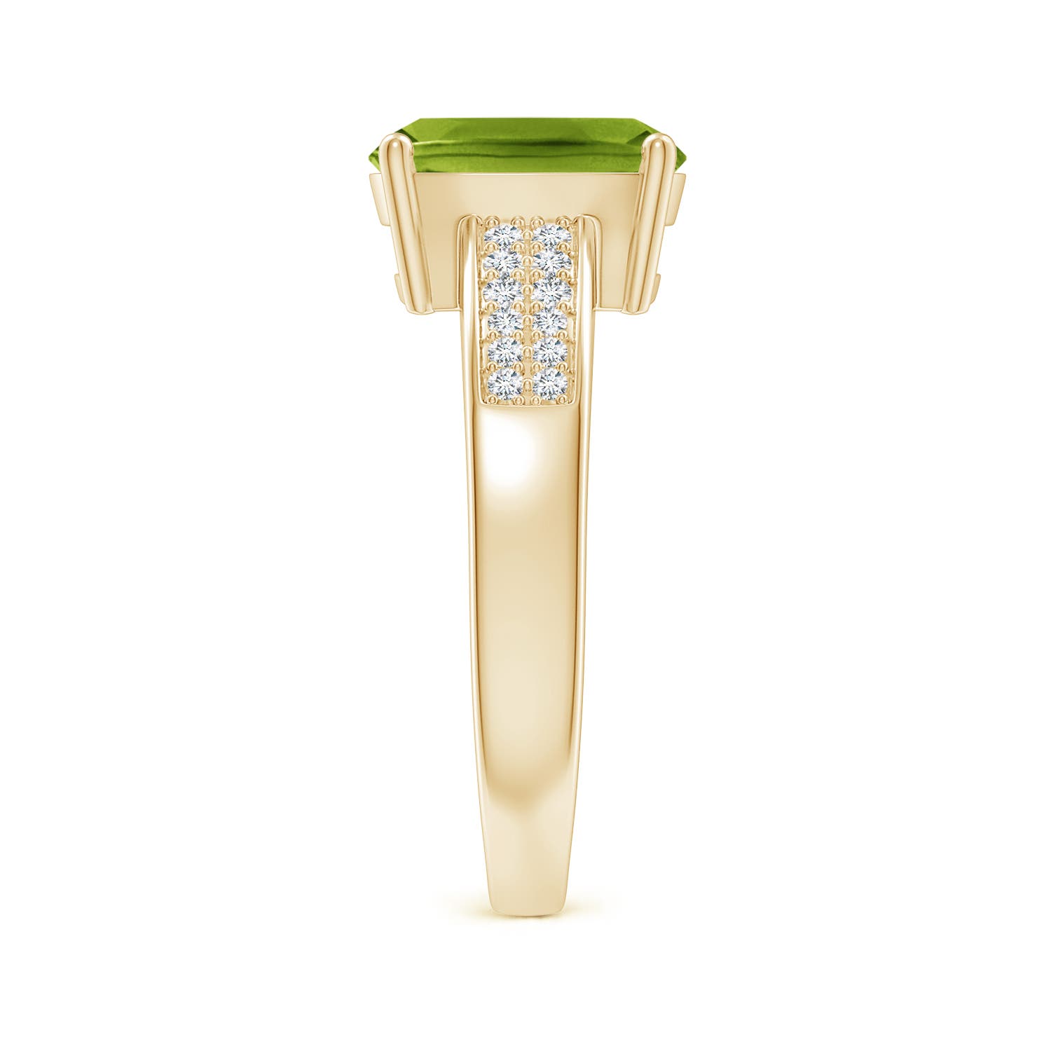 AAAA - Peridot / 2.27 CT / 14 KT Yellow Gold