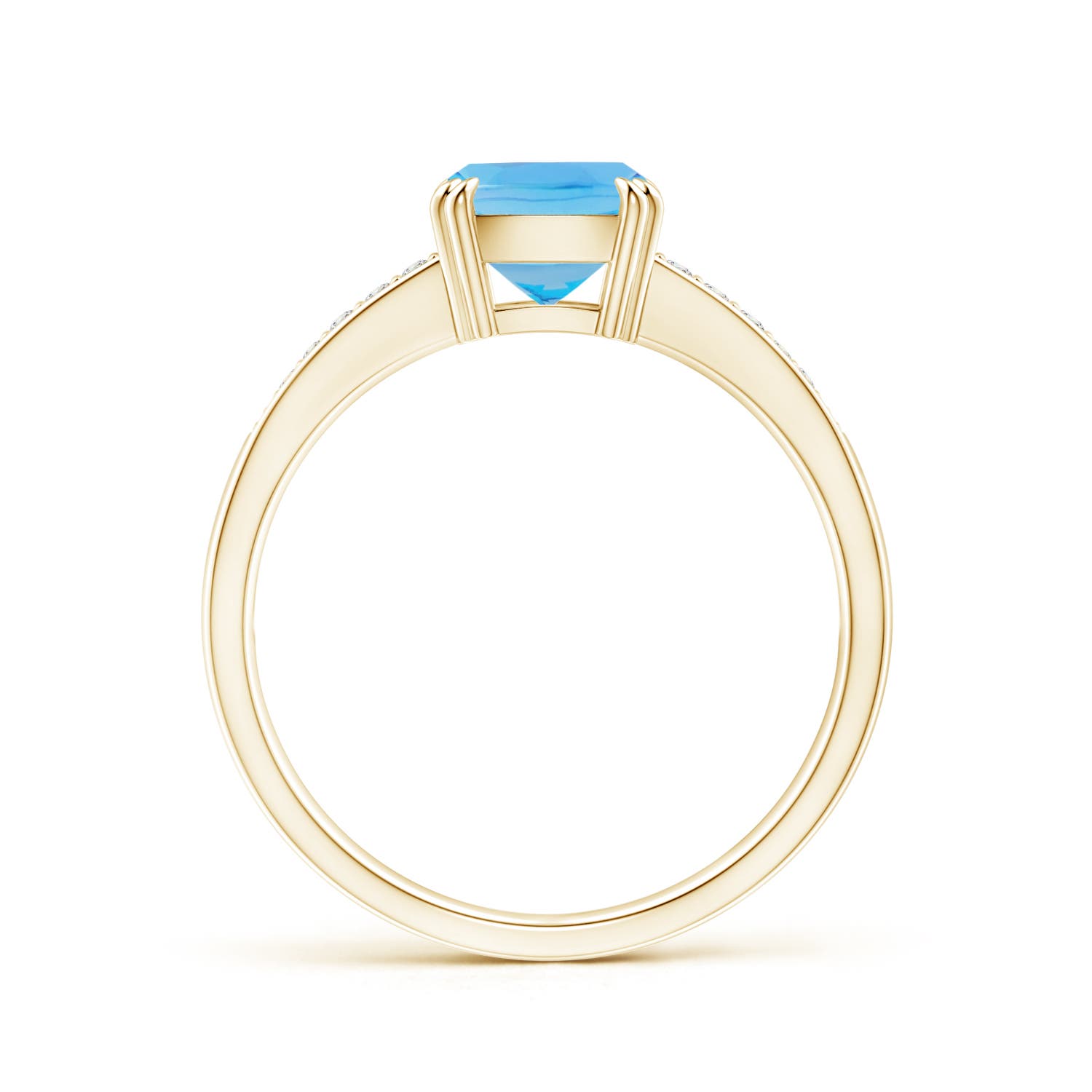 AA - Swiss Blue Topaz / 1.76 CT / 14 KT Yellow Gold