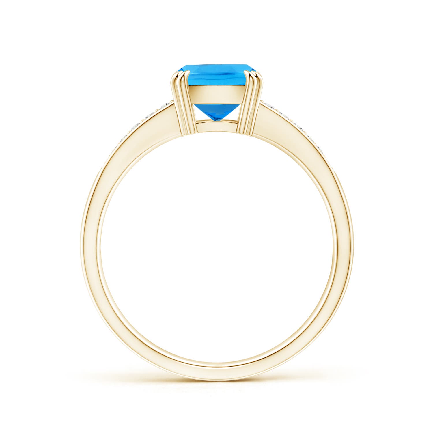 AAAA - Swiss Blue Topaz / 1.76 CT / 14 KT Yellow Gold