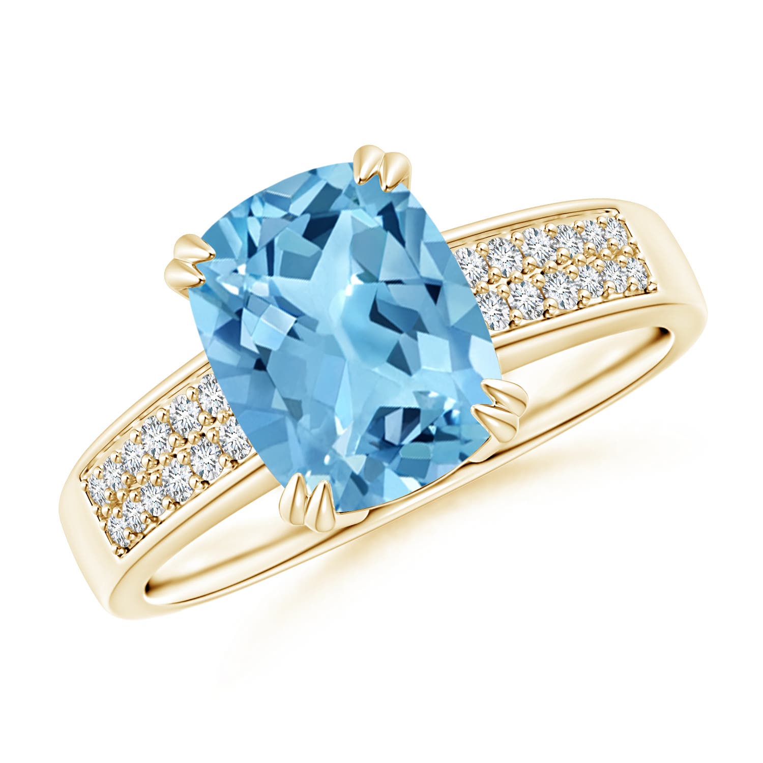 A - Swiss Blue Topaz / 2.36 CT / 14 KT Yellow Gold