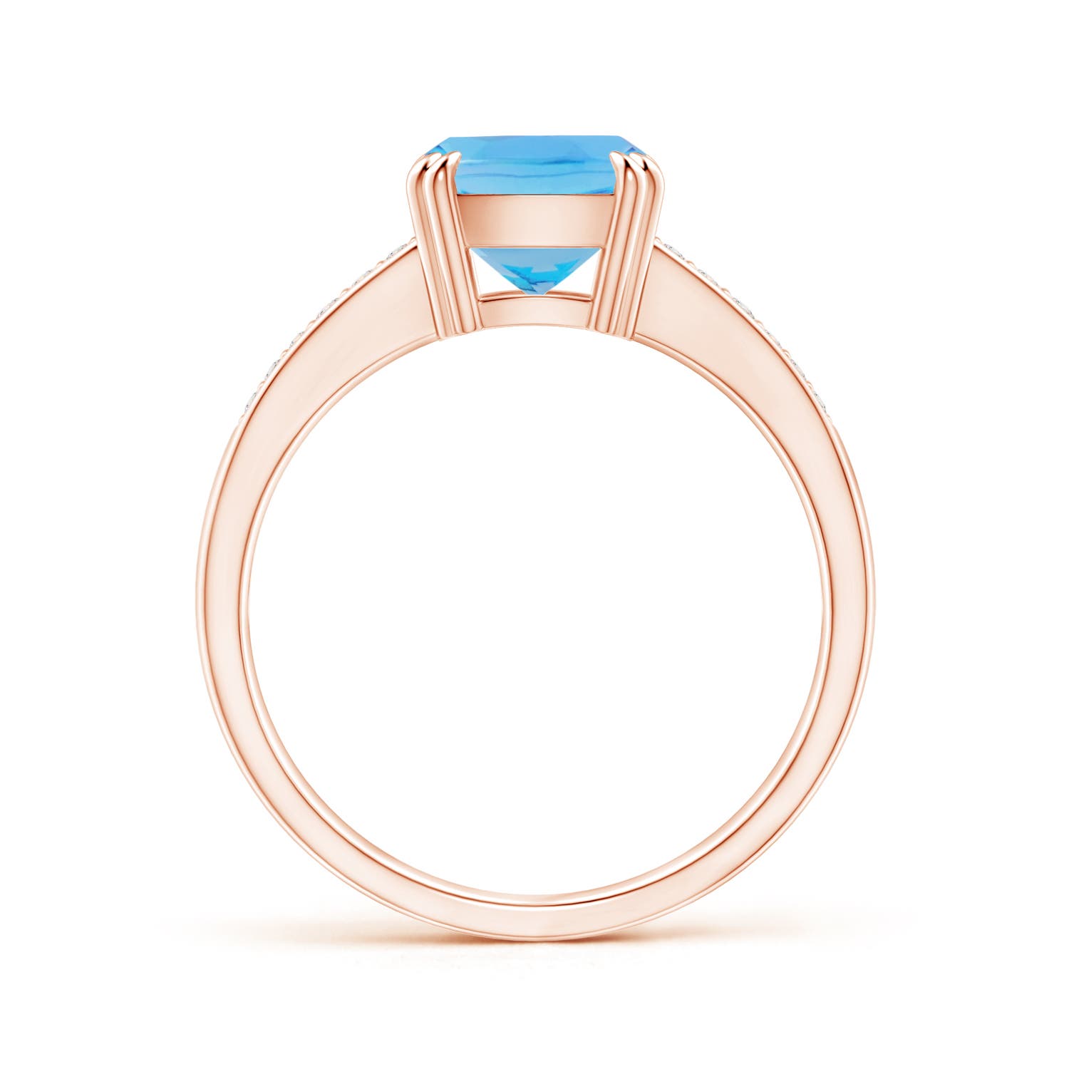 AA - Swiss Blue Topaz / 2.36 CT / 14 KT Rose Gold