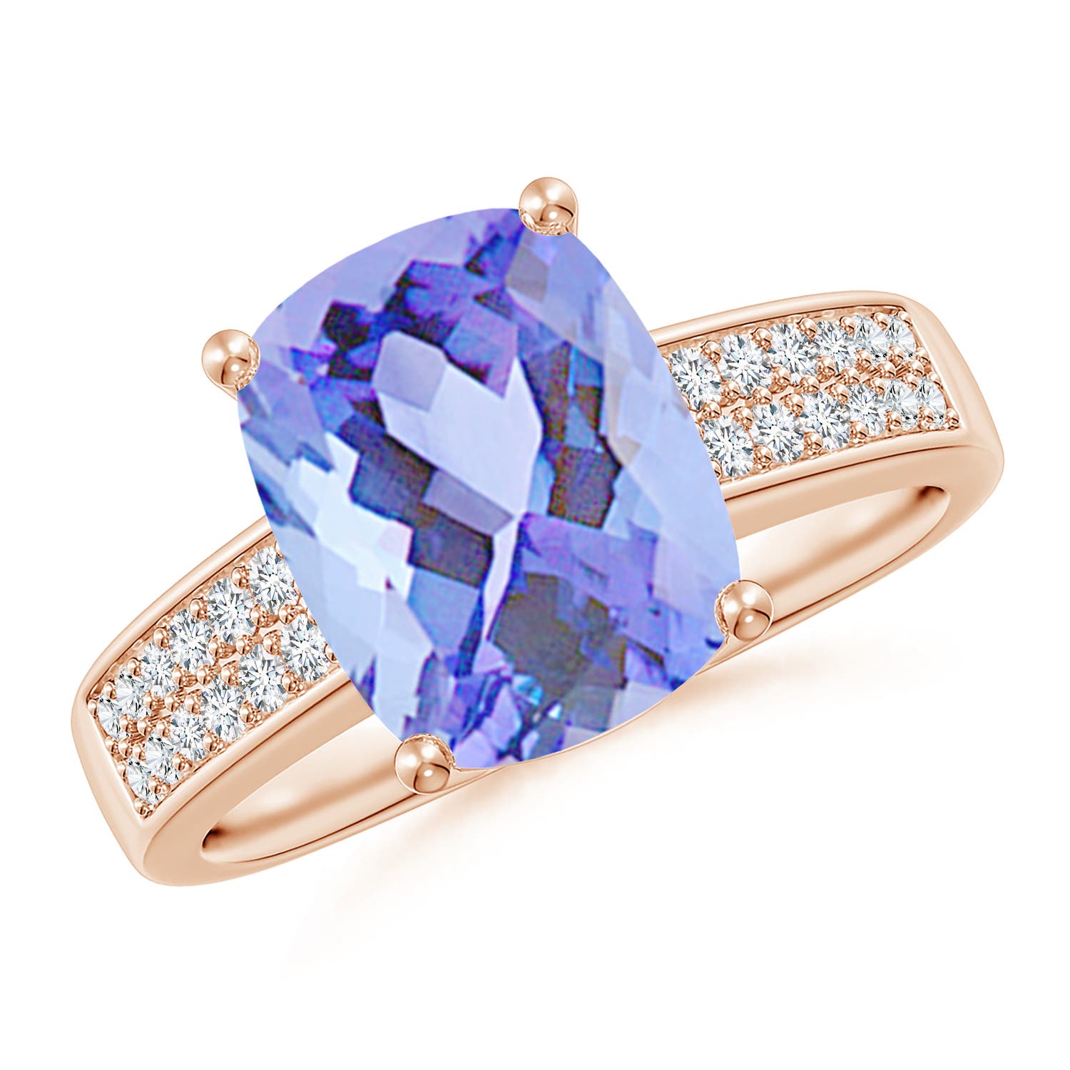 A - Tanzanite / 2.77 CT / 14 KT Rose Gold