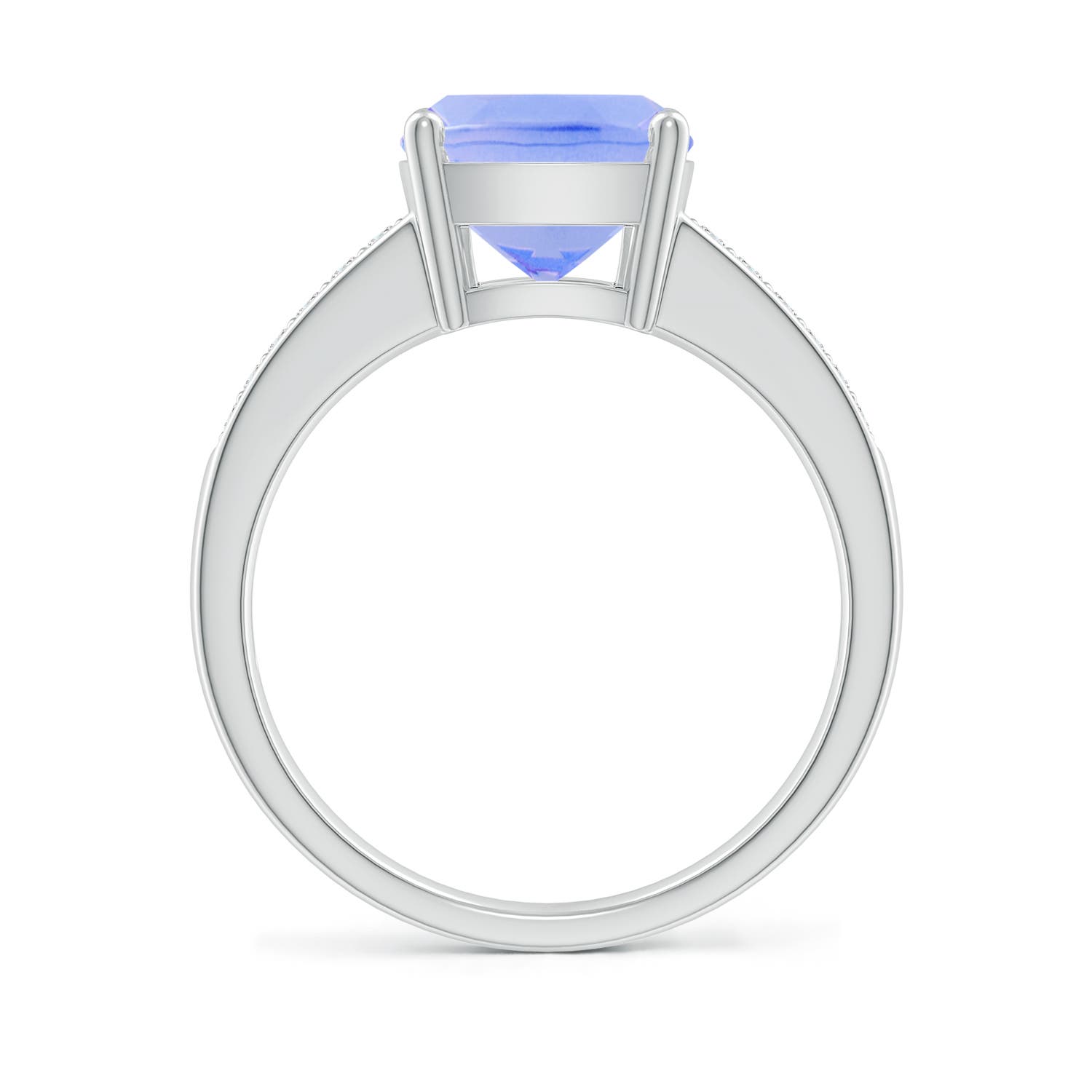 A - Tanzanite / 2.77 CT / 14 KT White Gold