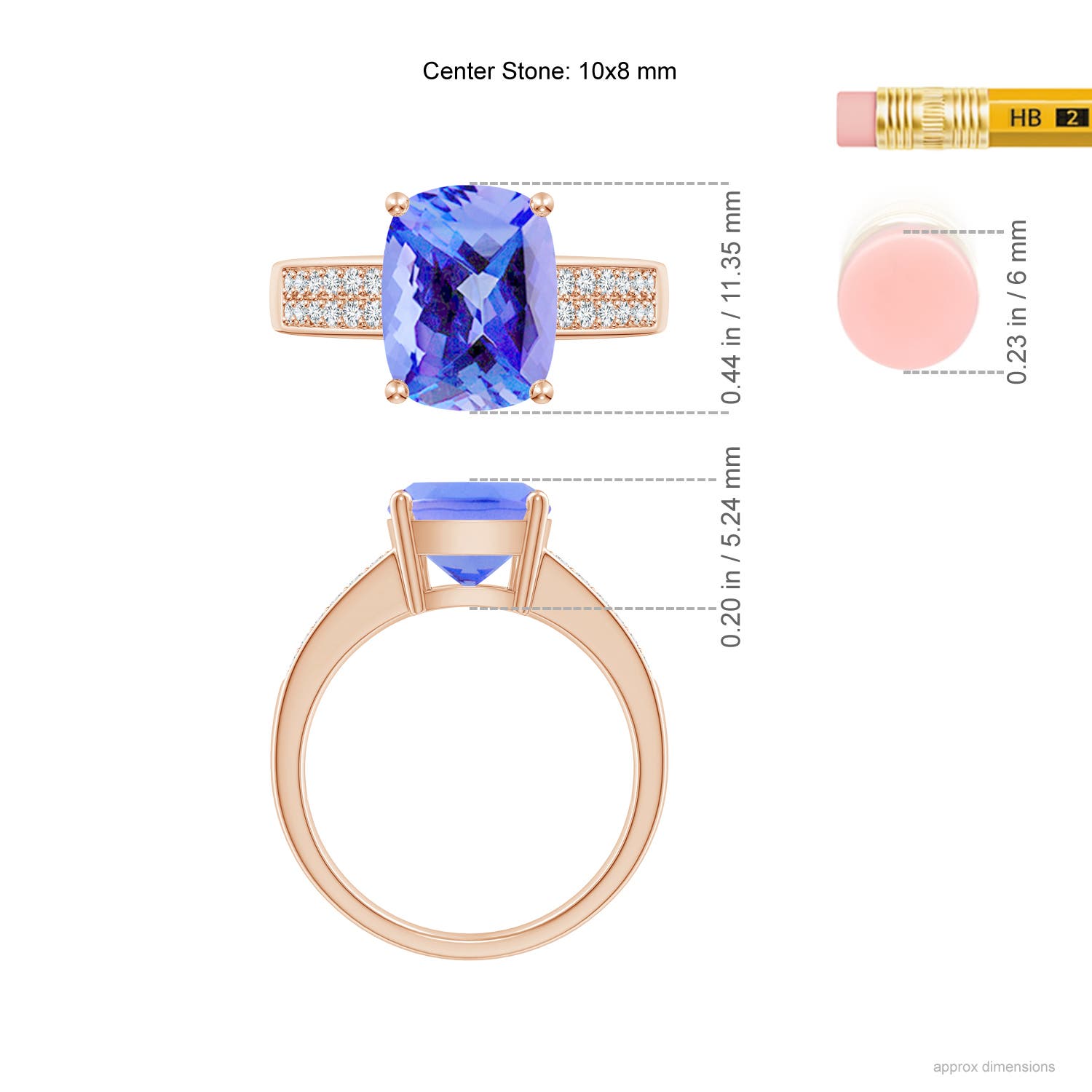 AA - Tanzanite / 2.77 CT / 14 KT Rose Gold