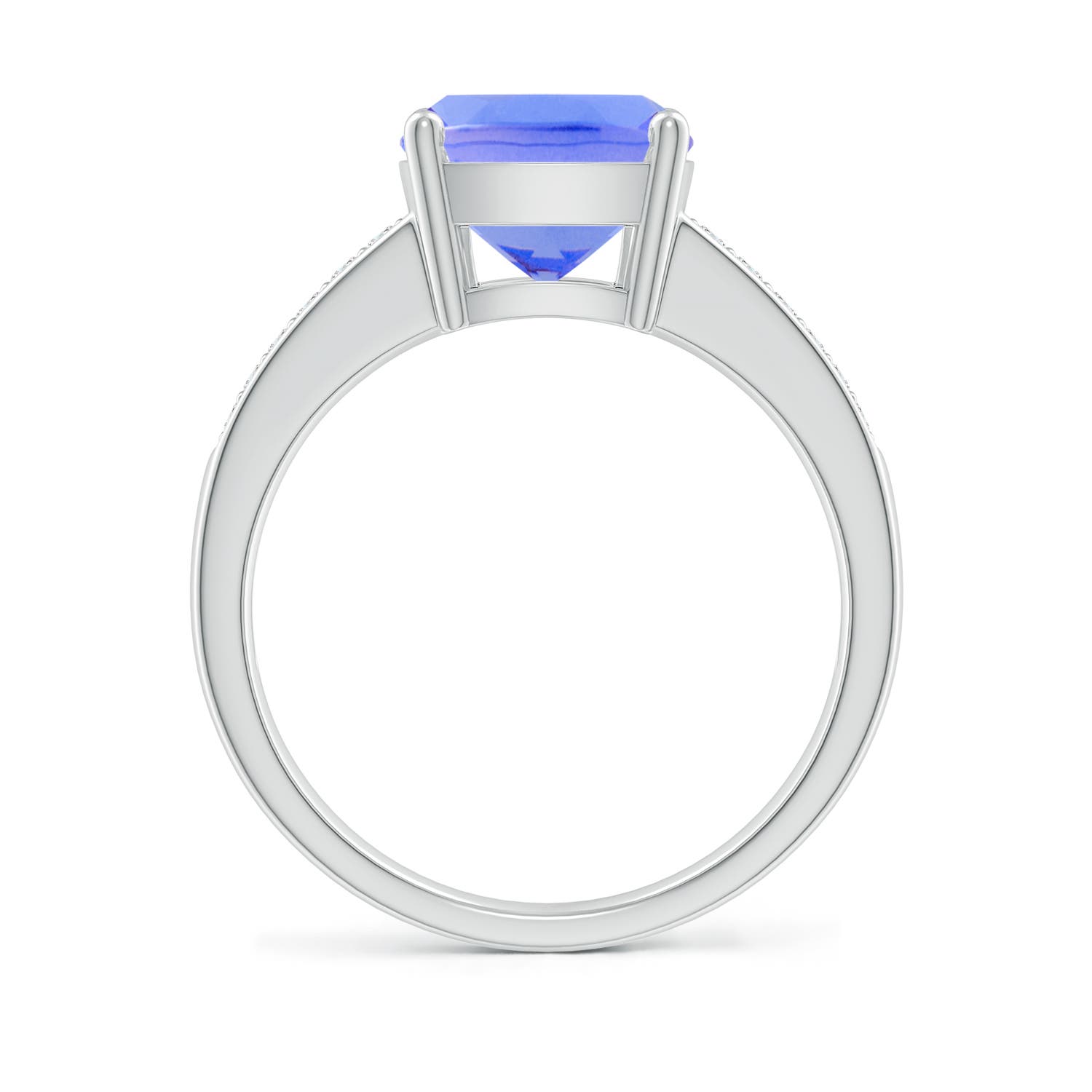 AA - Tanzanite / 2.77 CT / 14 KT White Gold