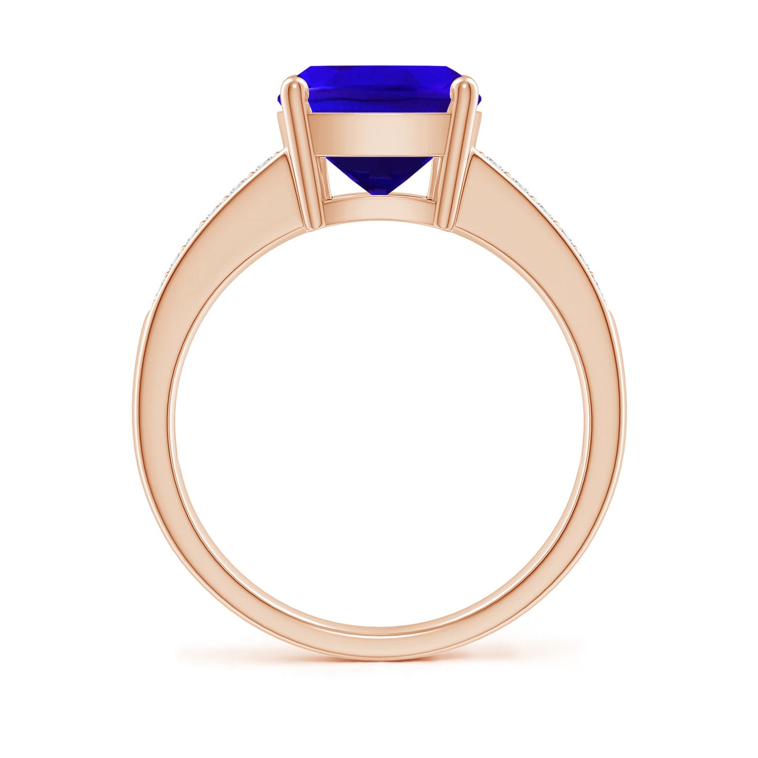 AAAA - Tanzanite / 2.77 CT / 14 KT Rose Gold