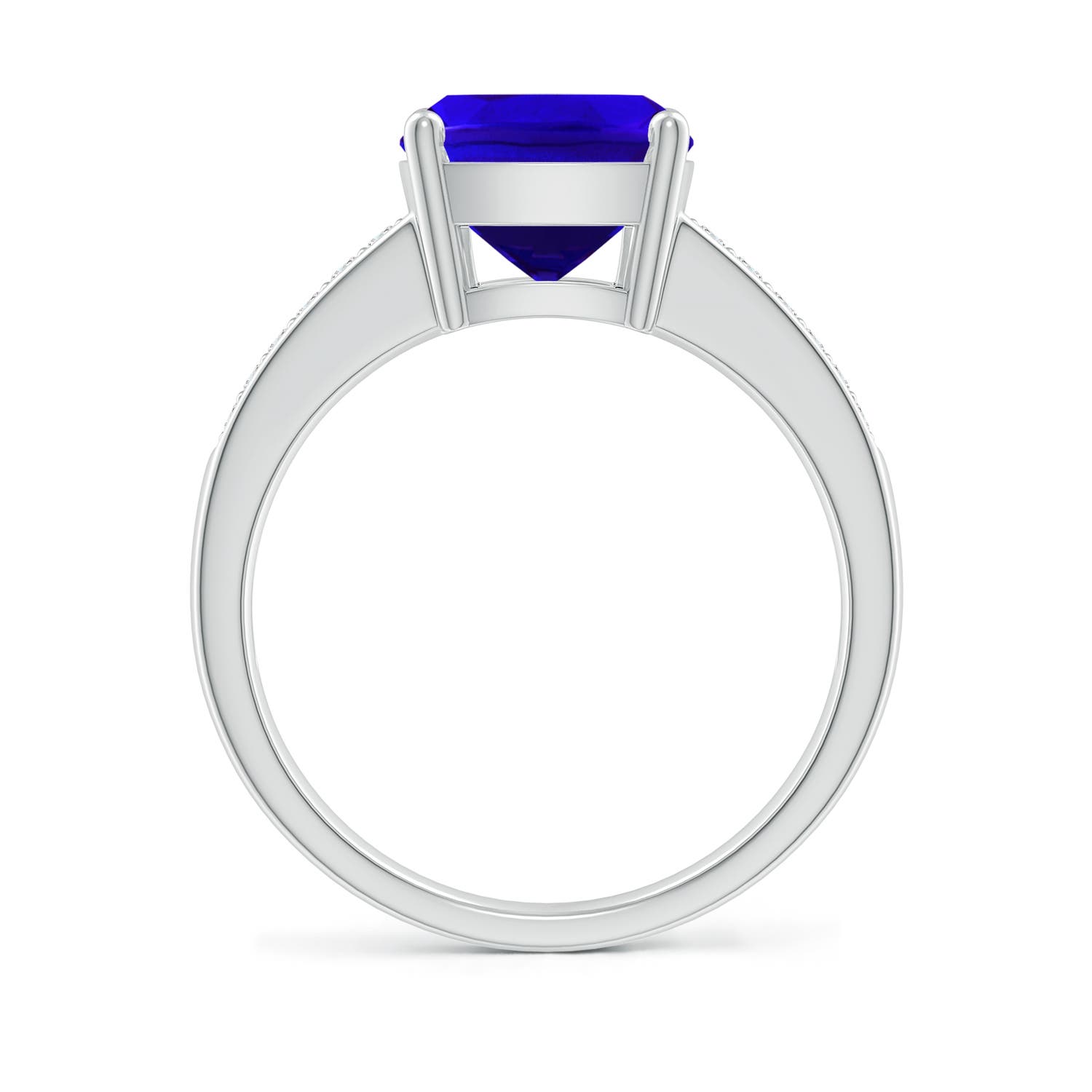 AAAA - Tanzanite / 2.77 CT / 14 KT White Gold