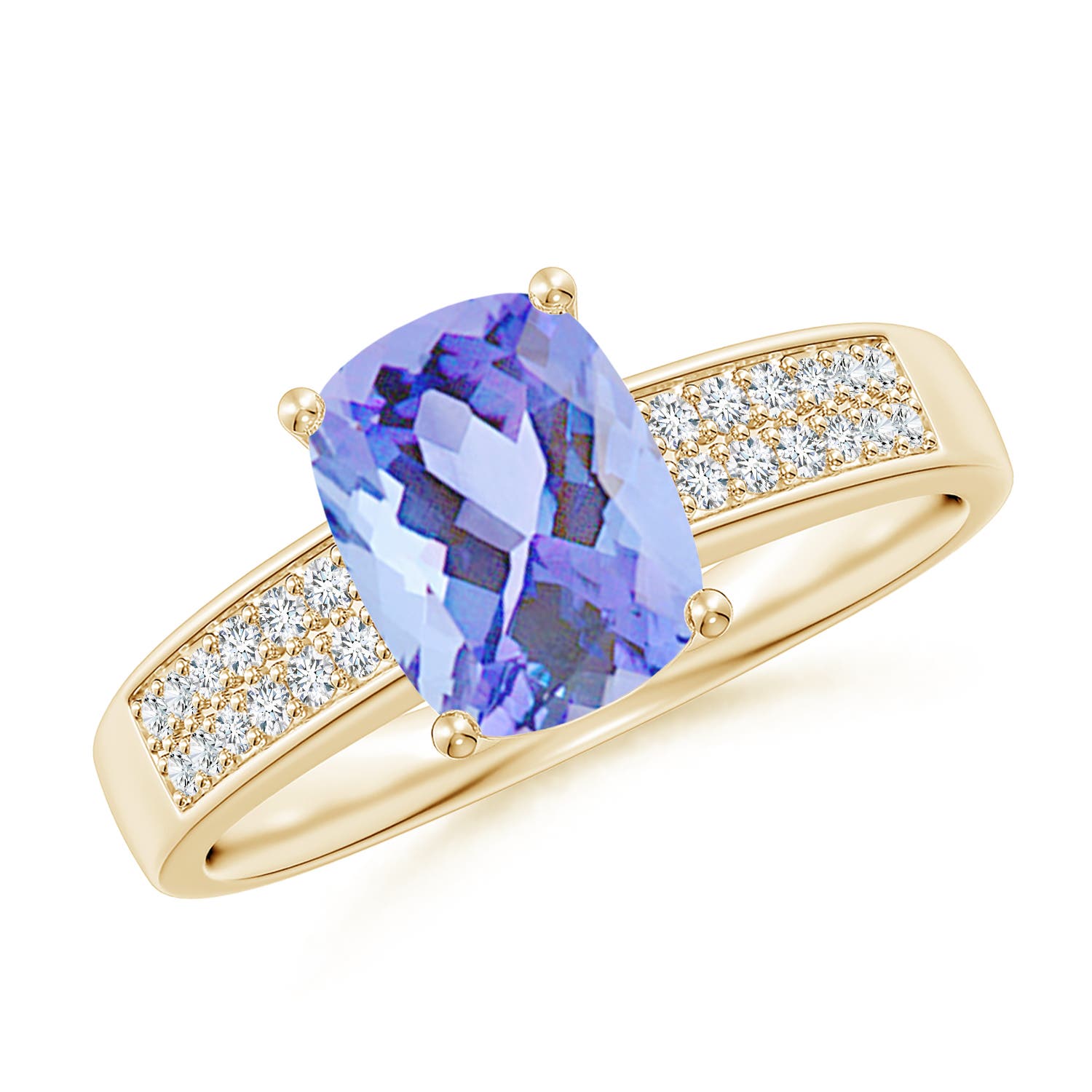 A - Tanzanite / 1.77 CT / 14 KT Yellow Gold