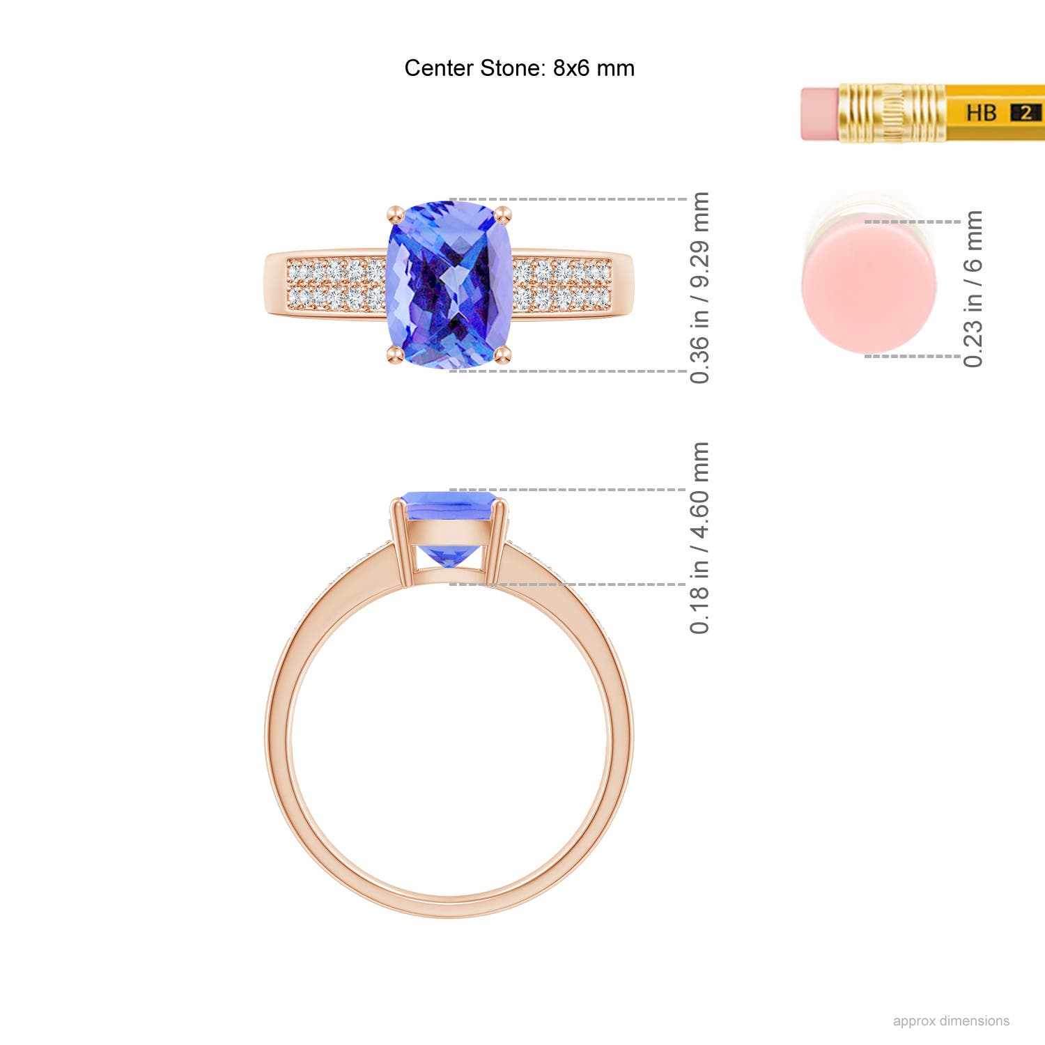 AA - Tanzanite / 1.77 CT / 14 KT Rose Gold