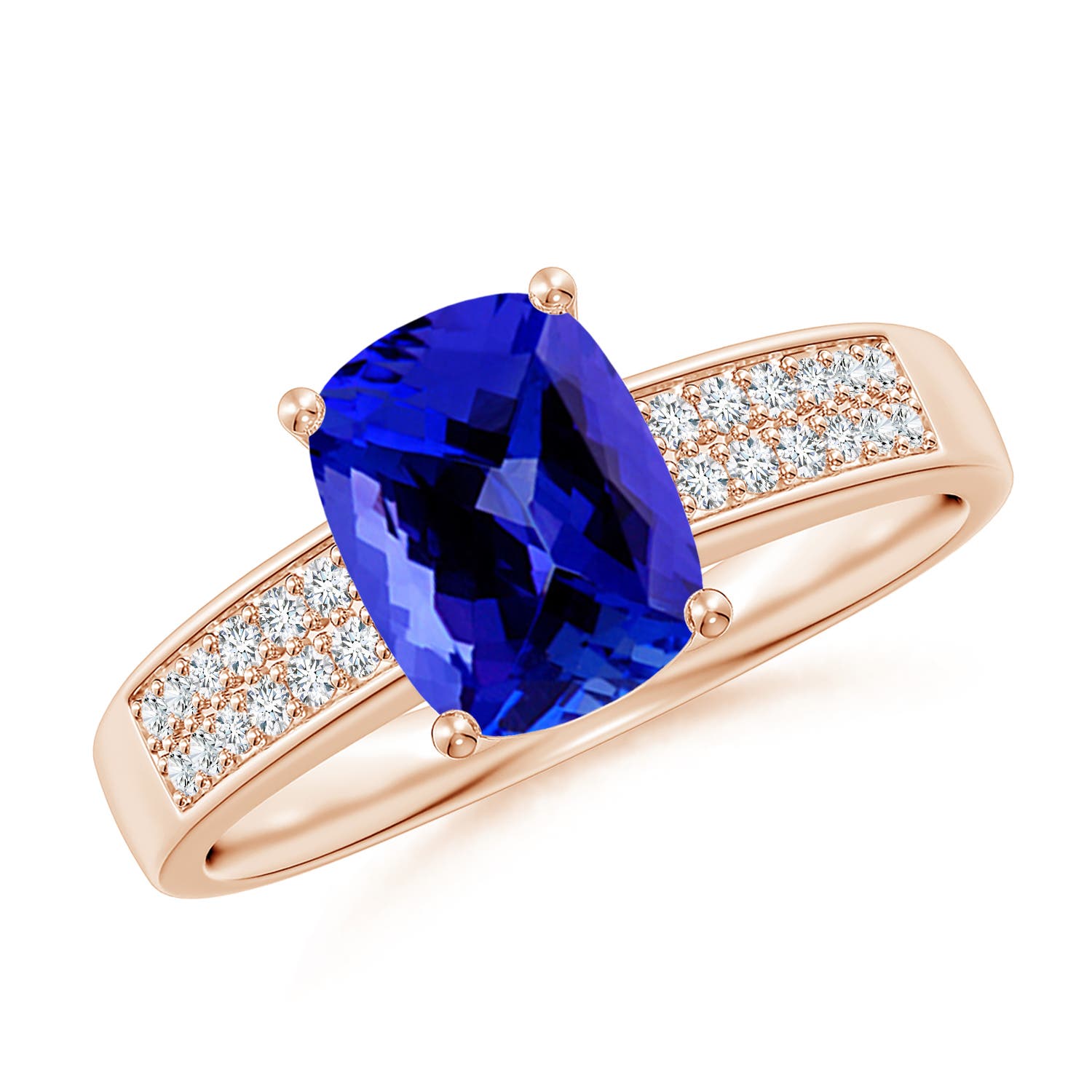 AAAA - Tanzanite / 1.77 CT / 14 KT Rose Gold