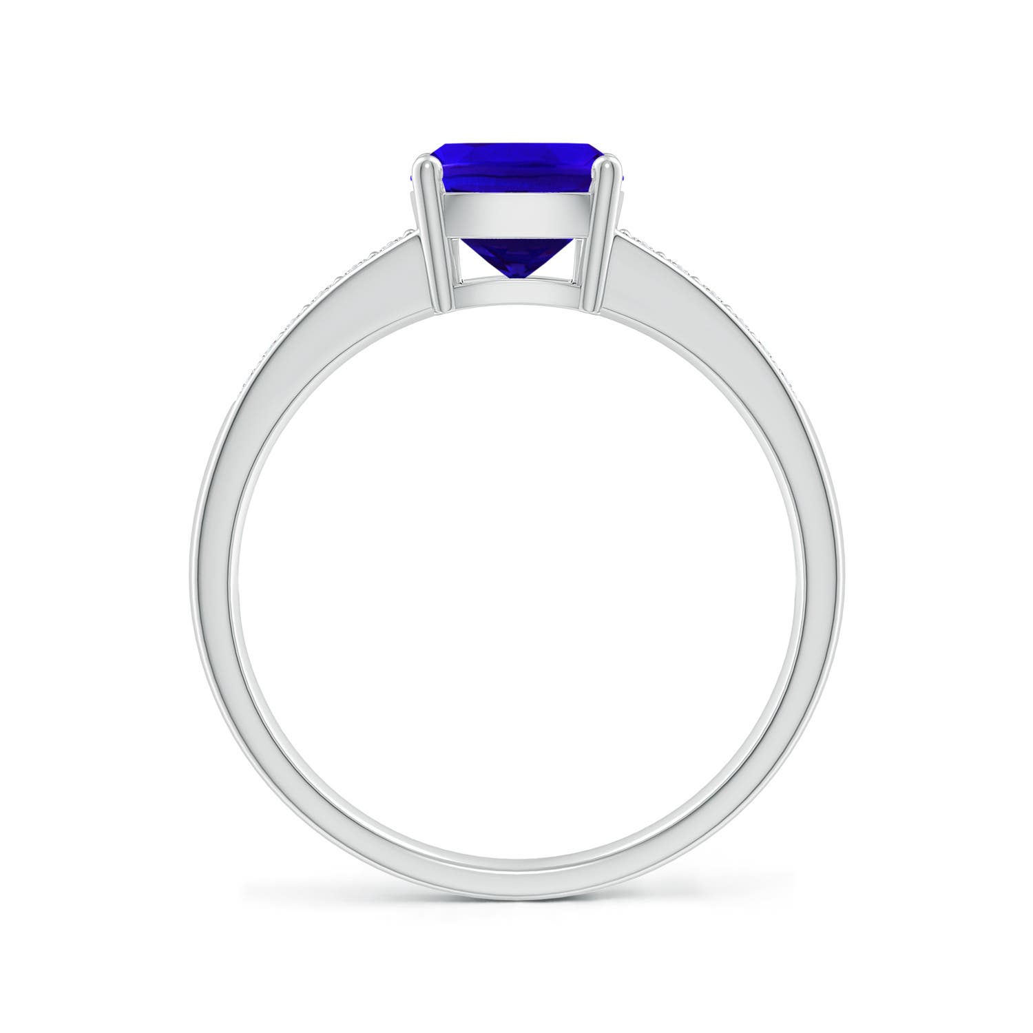 AAAA - Tanzanite / 1.77 CT / 14 KT White Gold