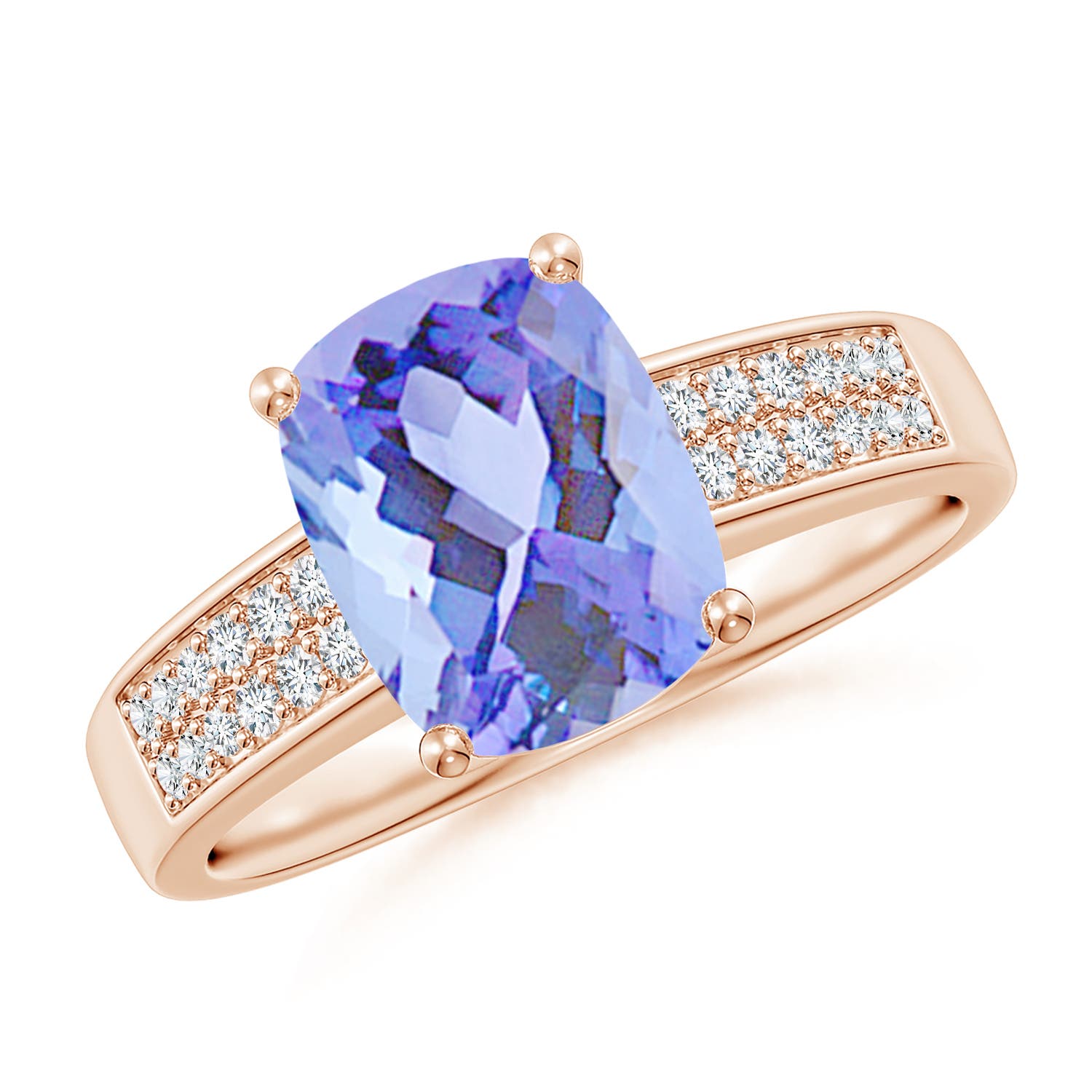 A - Tanzanite / 2.62 CT / 14 KT Rose Gold