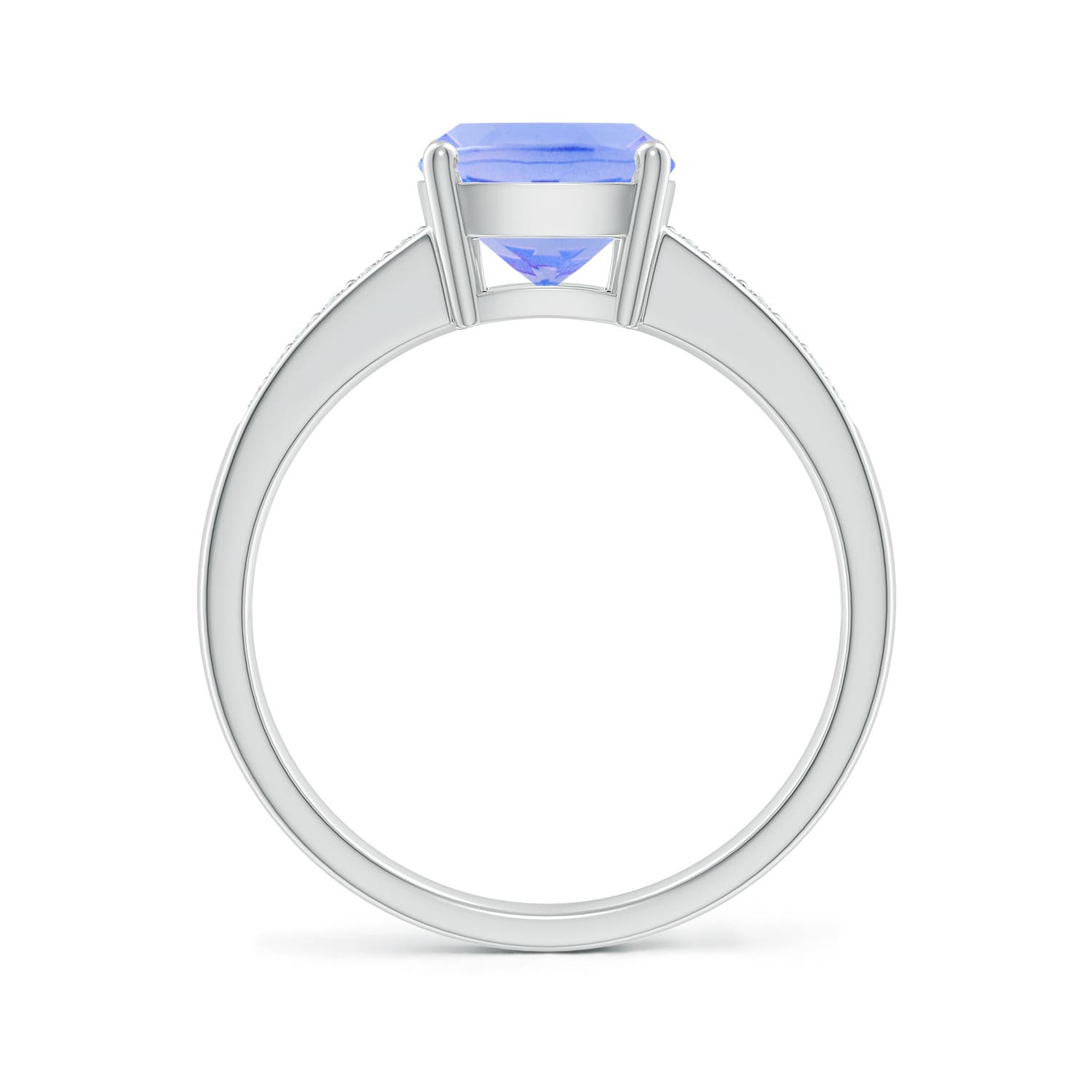 A - Tanzanite / 2.62 CT / 14 KT White Gold