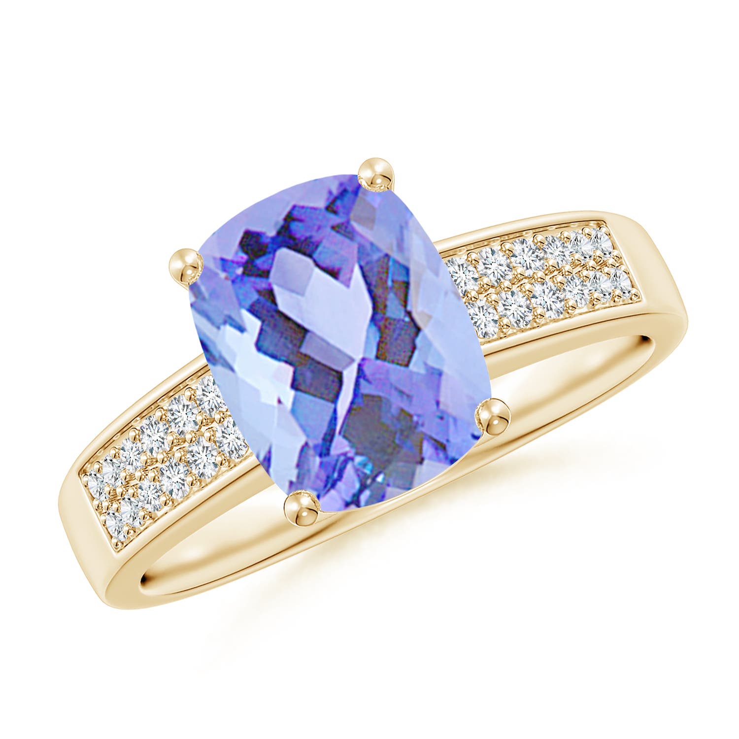 A - Tanzanite / 2.62 CT / 14 KT Yellow Gold