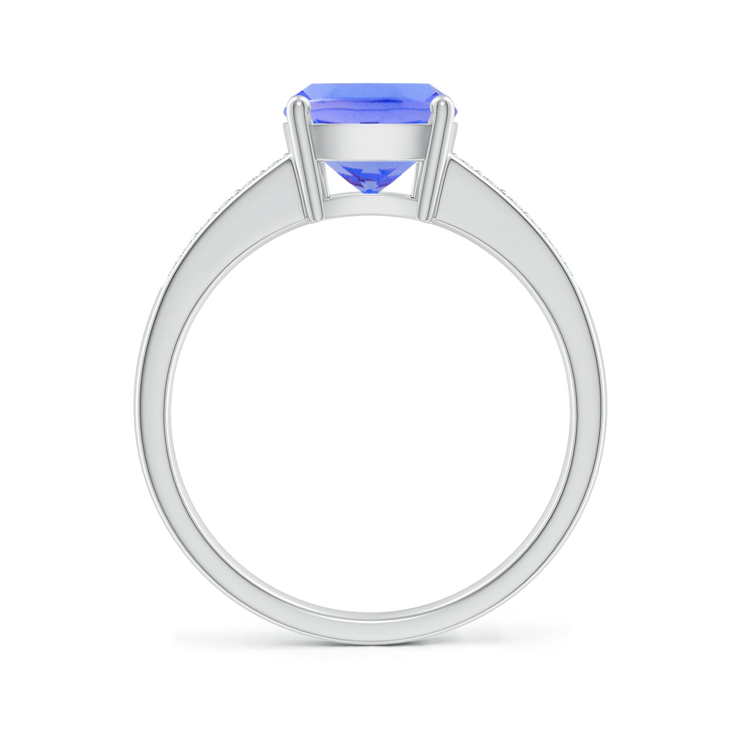 AA - Tanzanite / 2.62 CT / 14 KT White Gold