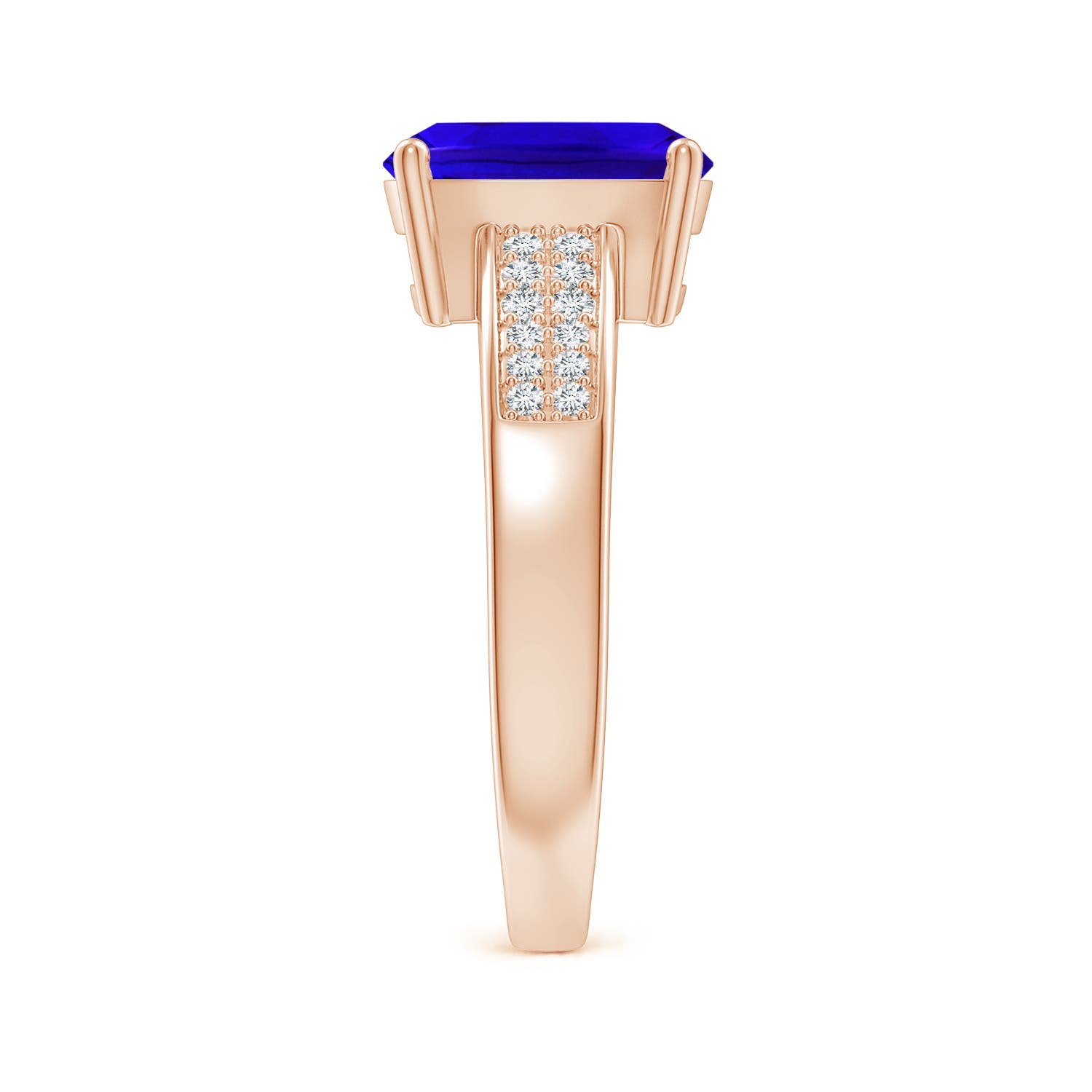 AAAA - Tanzanite / 2.62 CT / 14 KT Rose Gold