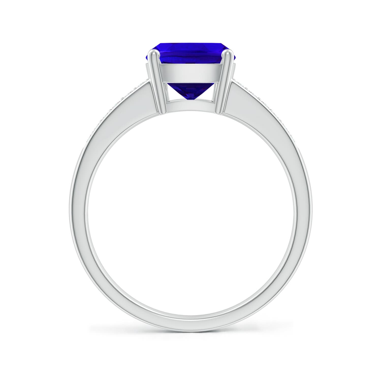 AAAA - Tanzanite / 2.62 CT / 14 KT White Gold