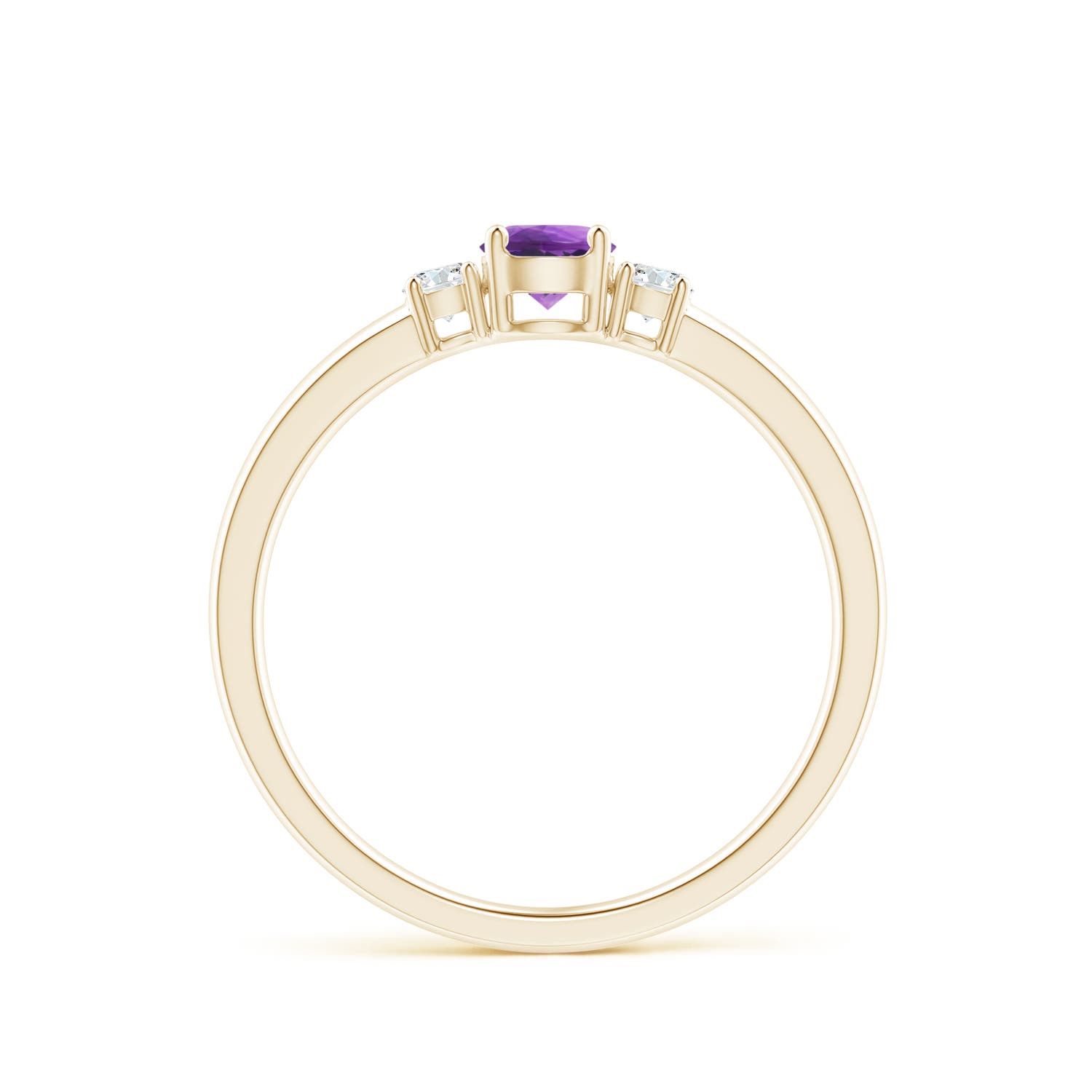 AAA - Amethyst / 0.39 CT / 14 KT Yellow Gold