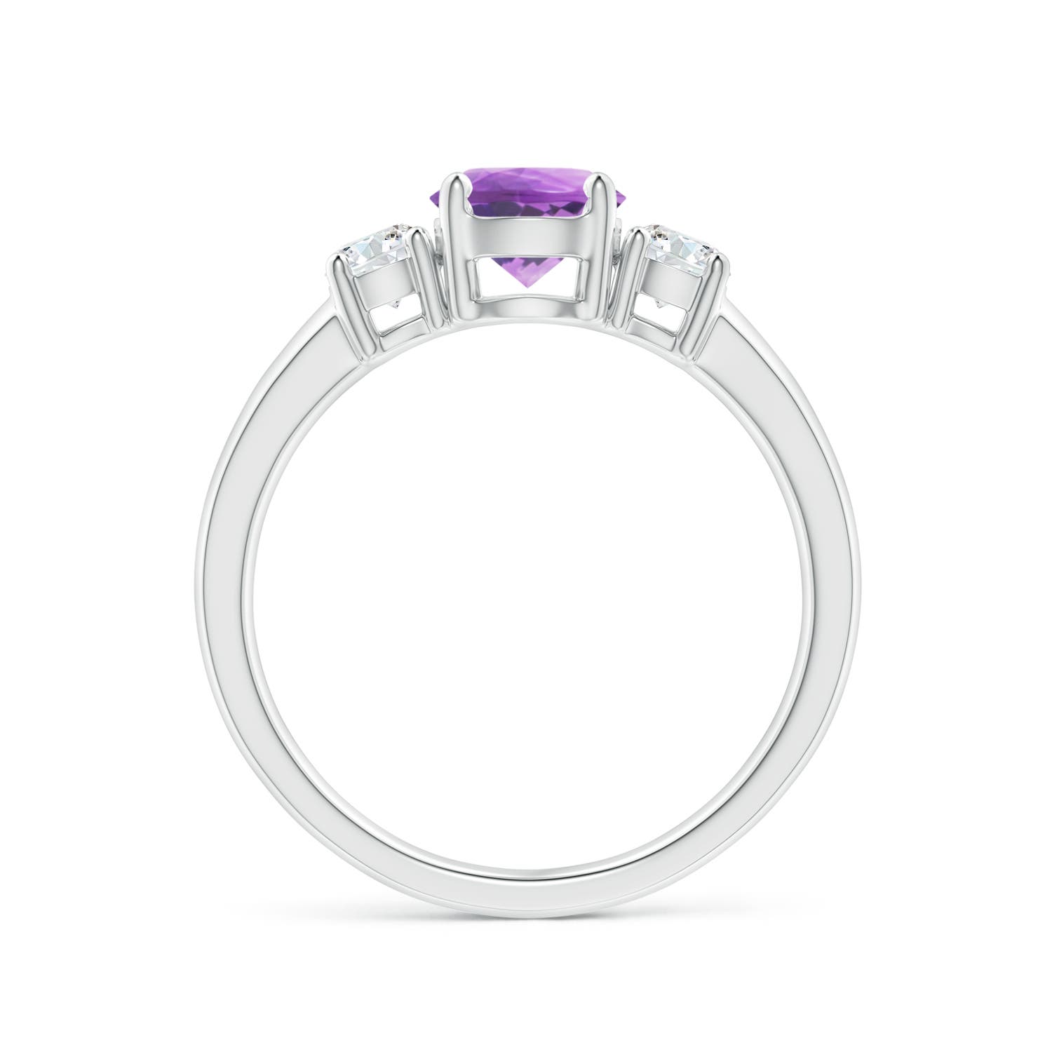 A - Amethyst / 1.12 CT / 14 KT White Gold