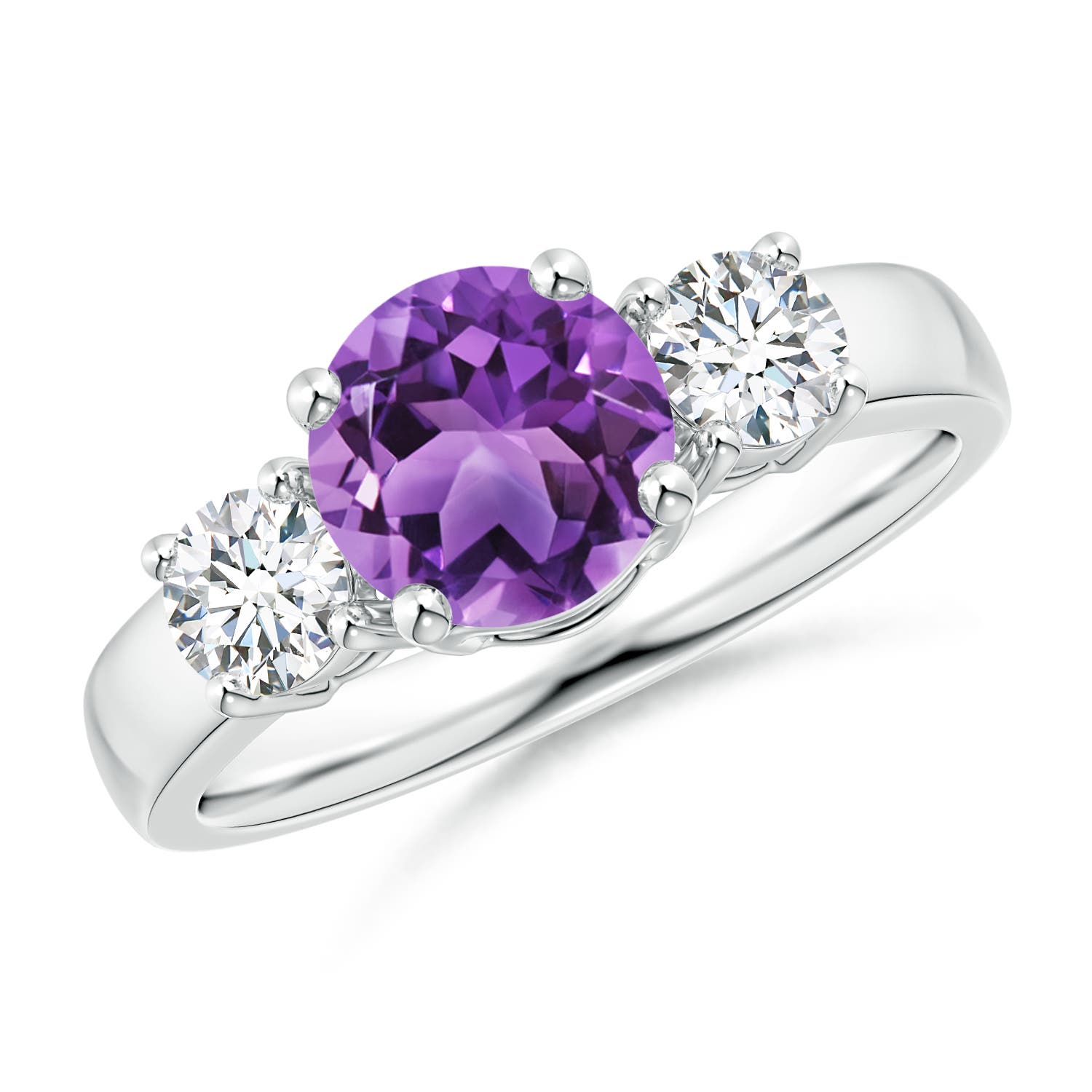 AA - Amethyst / 1.61 CT / 14 KT White Gold