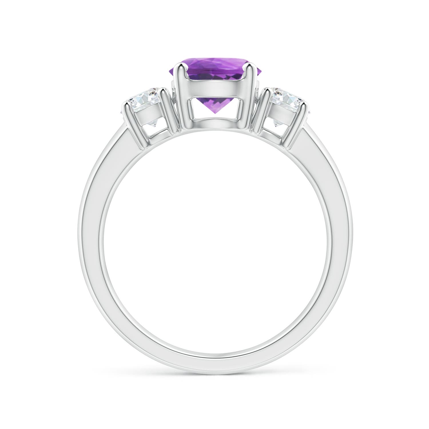 AA - Amethyst / 1.61 CT / 14 KT White Gold