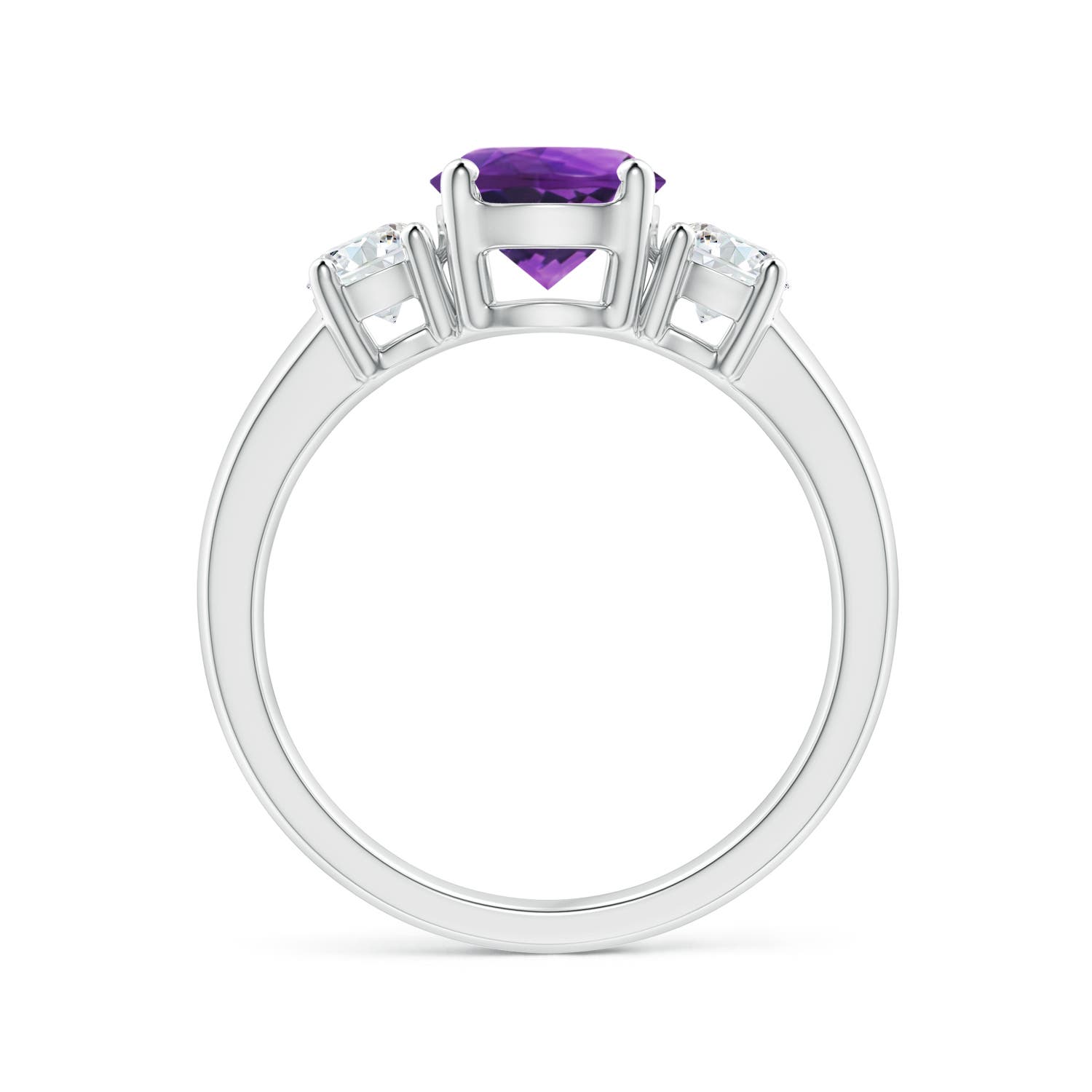 AAAA - Amethyst / 1.61 CT / 14 KT White Gold