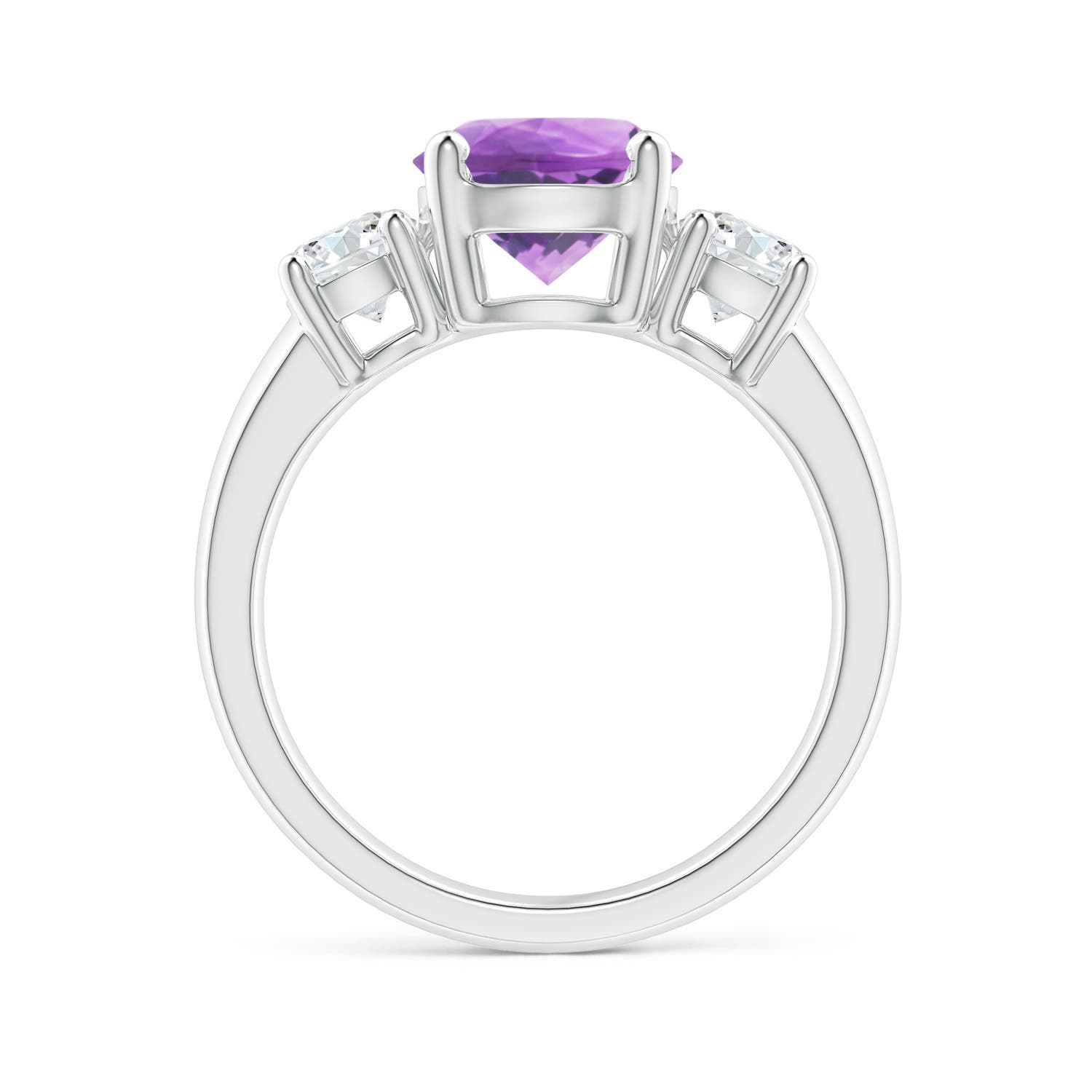 A - Amethyst / 2.4 CT / 14 KT White Gold