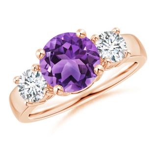Round AA Amethyst