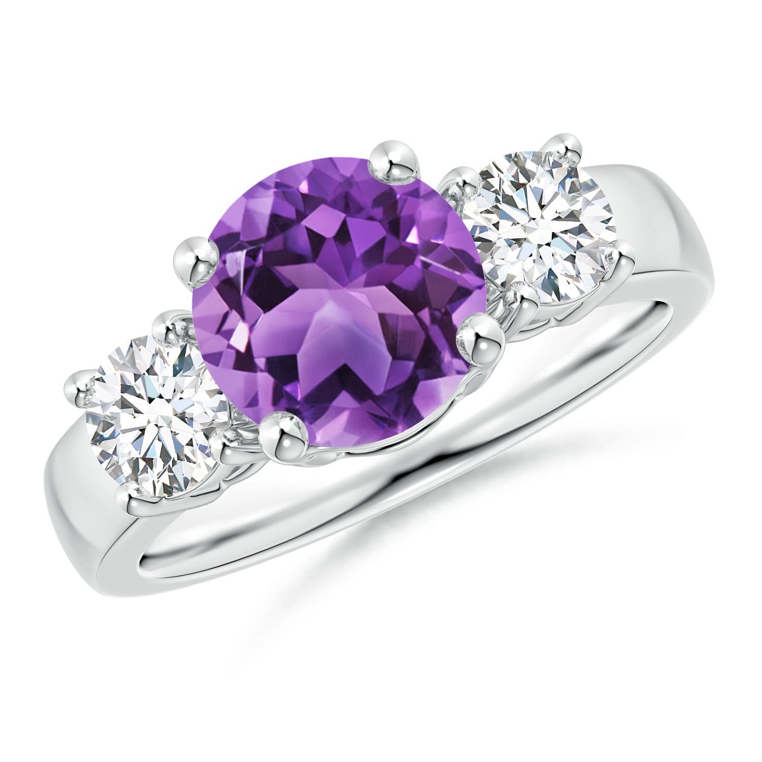 AA - Amethyst / 2.4 CT / 14 KT White Gold