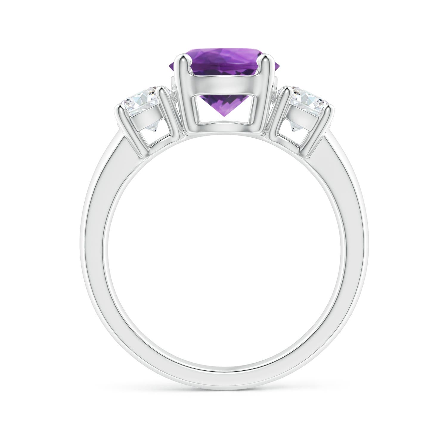 AAA - Amethyst / 2.4 CT / 14 KT White Gold