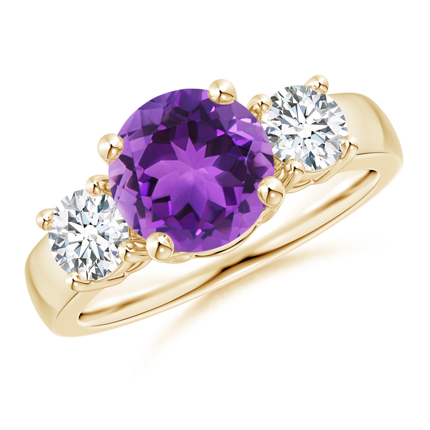 AAA - Amethyst / 2.4 CT / 14 KT Yellow Gold