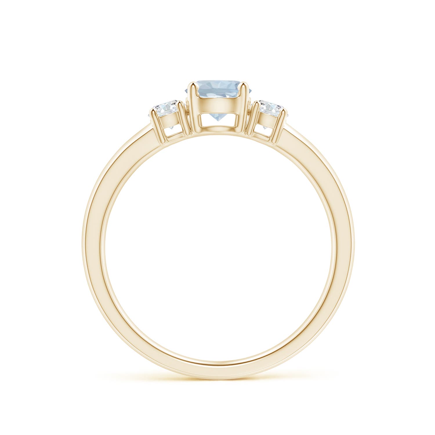 A - Aquamarine / 0.61 CT / 14 KT Yellow Gold