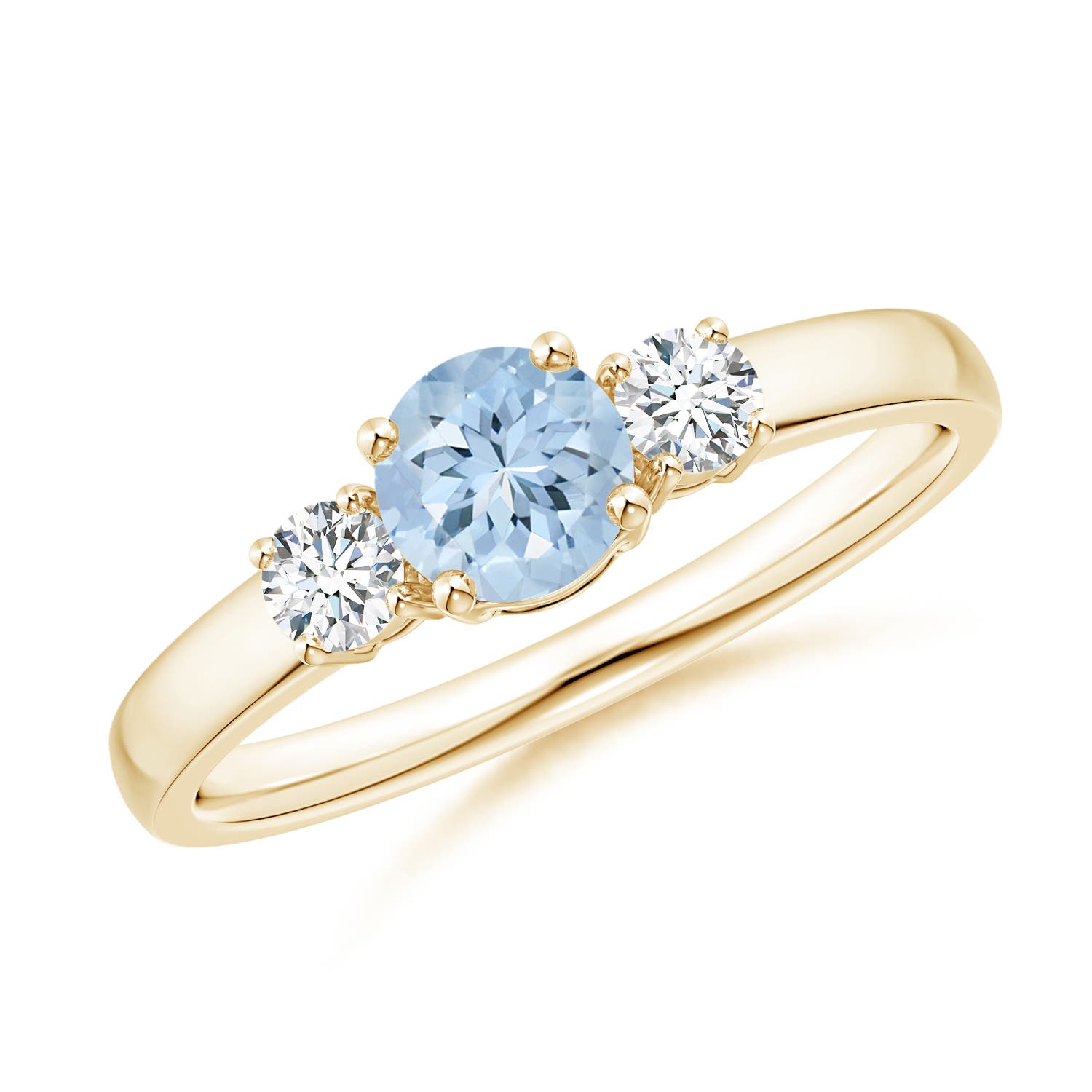 AA - Aquamarine / 0.61 CT / 14 KT Yellow Gold