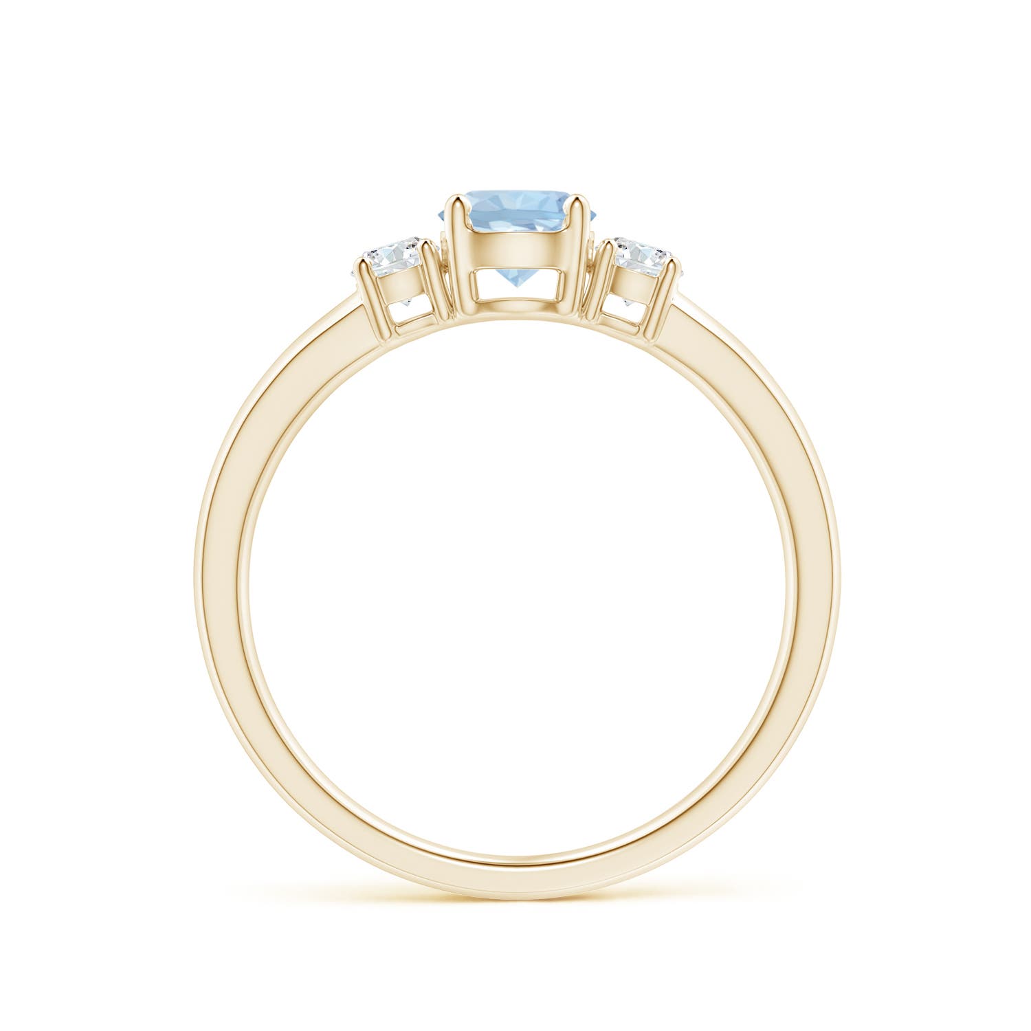 AA - Aquamarine / 0.61 CT / 14 KT Yellow Gold