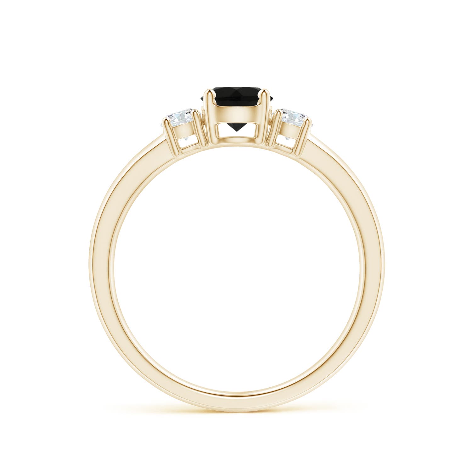 AAA - Black Onyx / 0.56 CT / 14 KT Yellow Gold