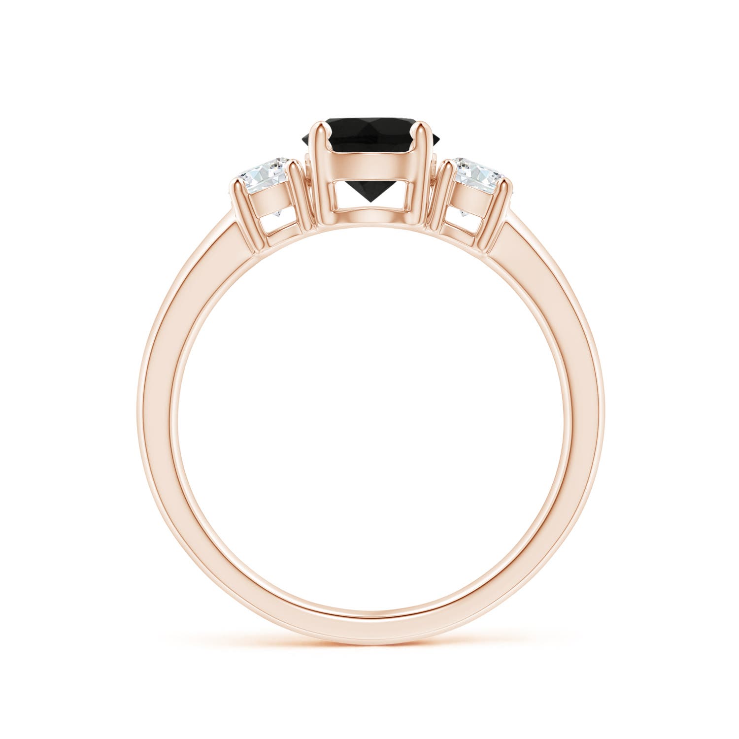 AAA - Black Onyx / 1.02 CT / 14 KT Rose Gold