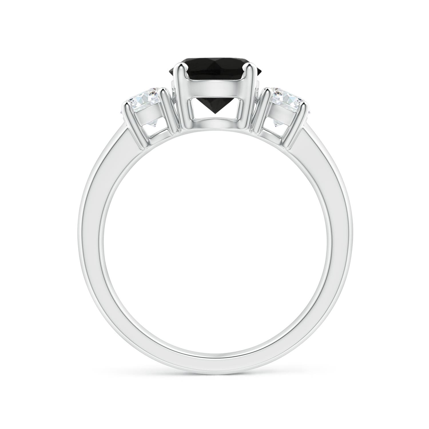 AAA - Black Onyx / 1.46 CT / 14 KT White Gold