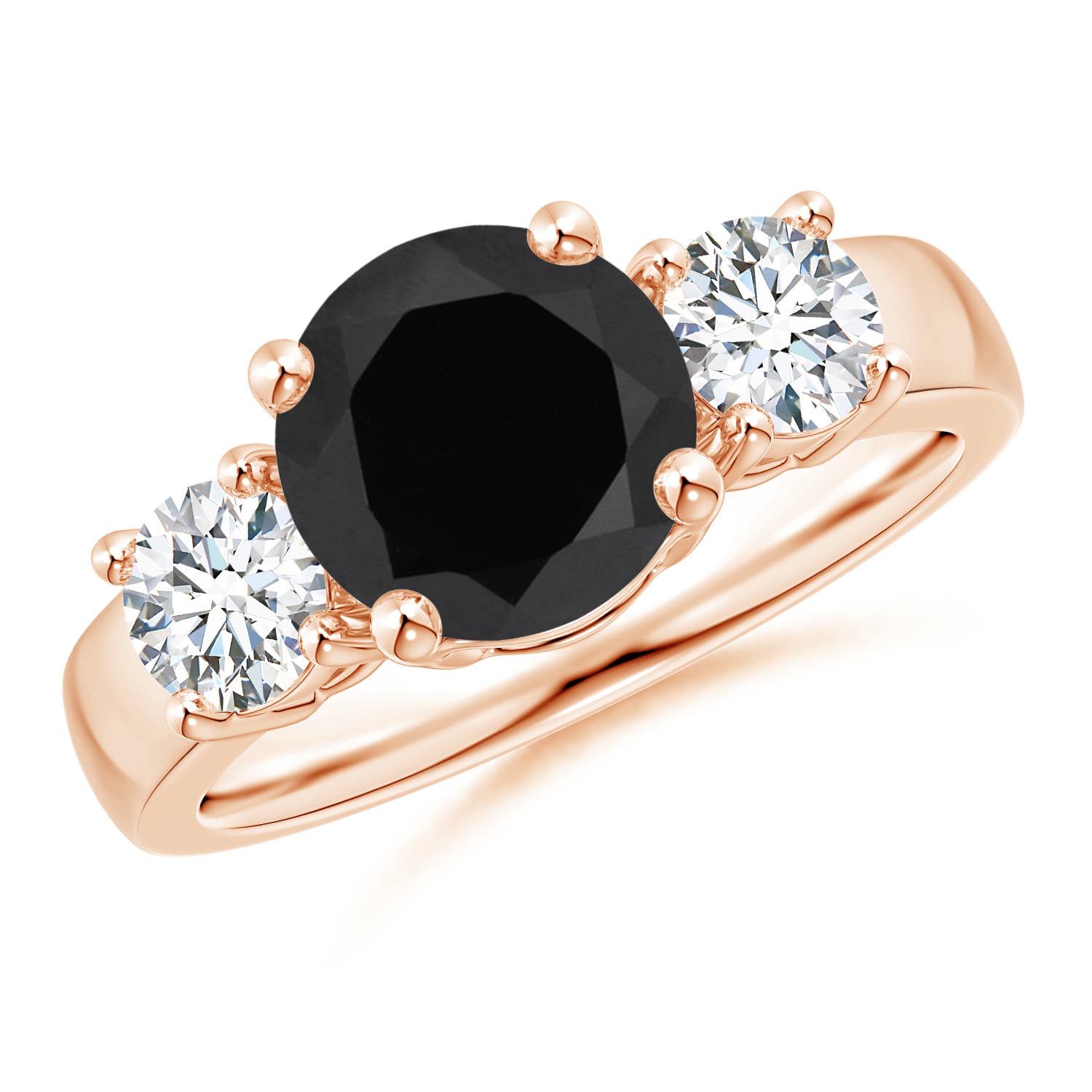 AAA - Black Onyx / 2.95 CT / 14 KT Rose Gold