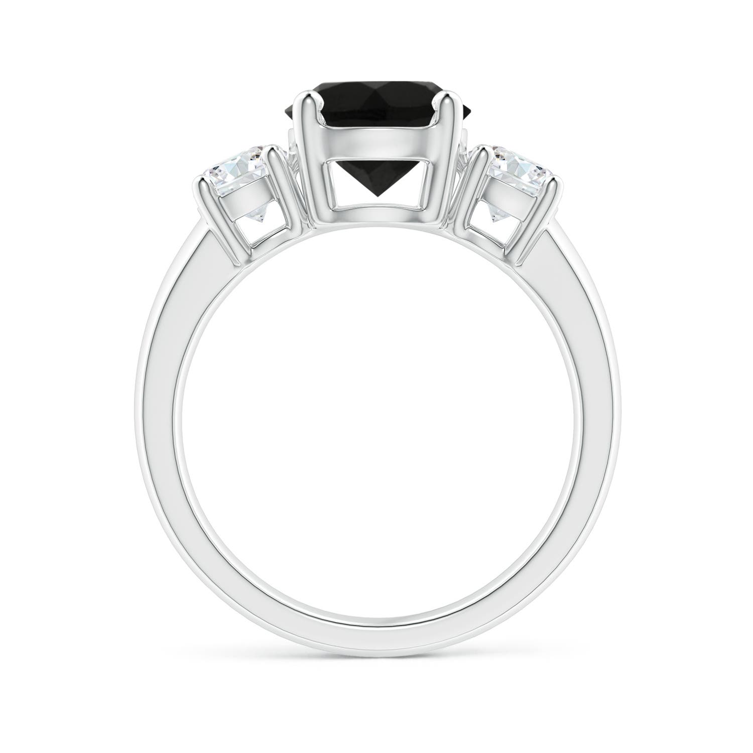 AAA - Black Onyx / 2.95 CT / 14 KT White Gold