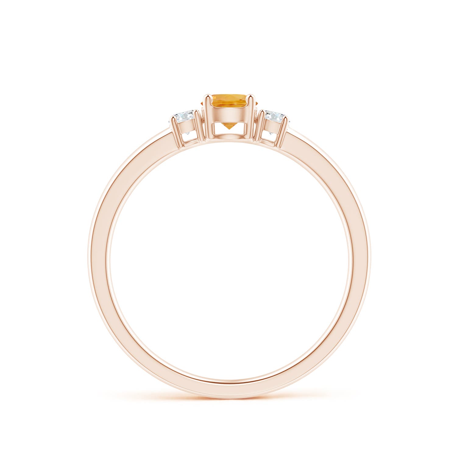 A - Citrine / 0.37 CT / 14 KT Rose Gold