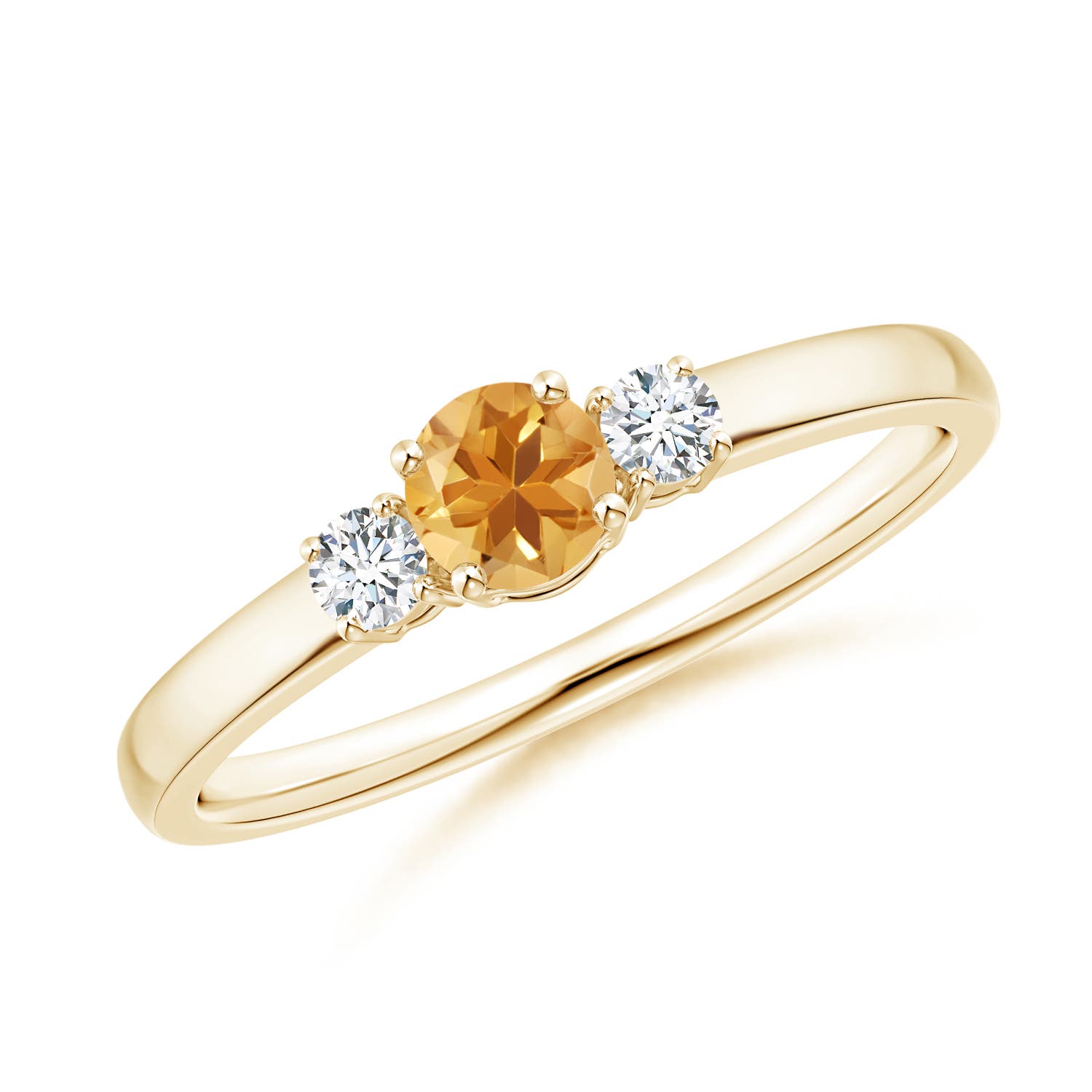 A - Citrine / 0.37 CT / 14 KT Yellow Gold