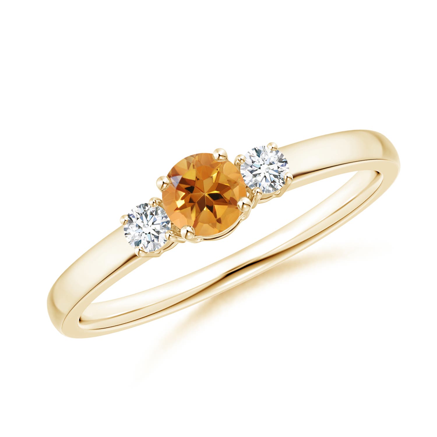 AA - Citrine / 0.37 CT / 14 KT Yellow Gold