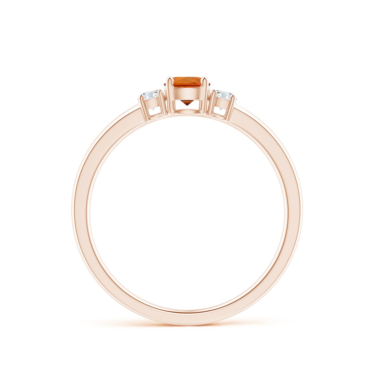 AAAA - Citrine / 0.37 CT / 14 KT Rose Gold