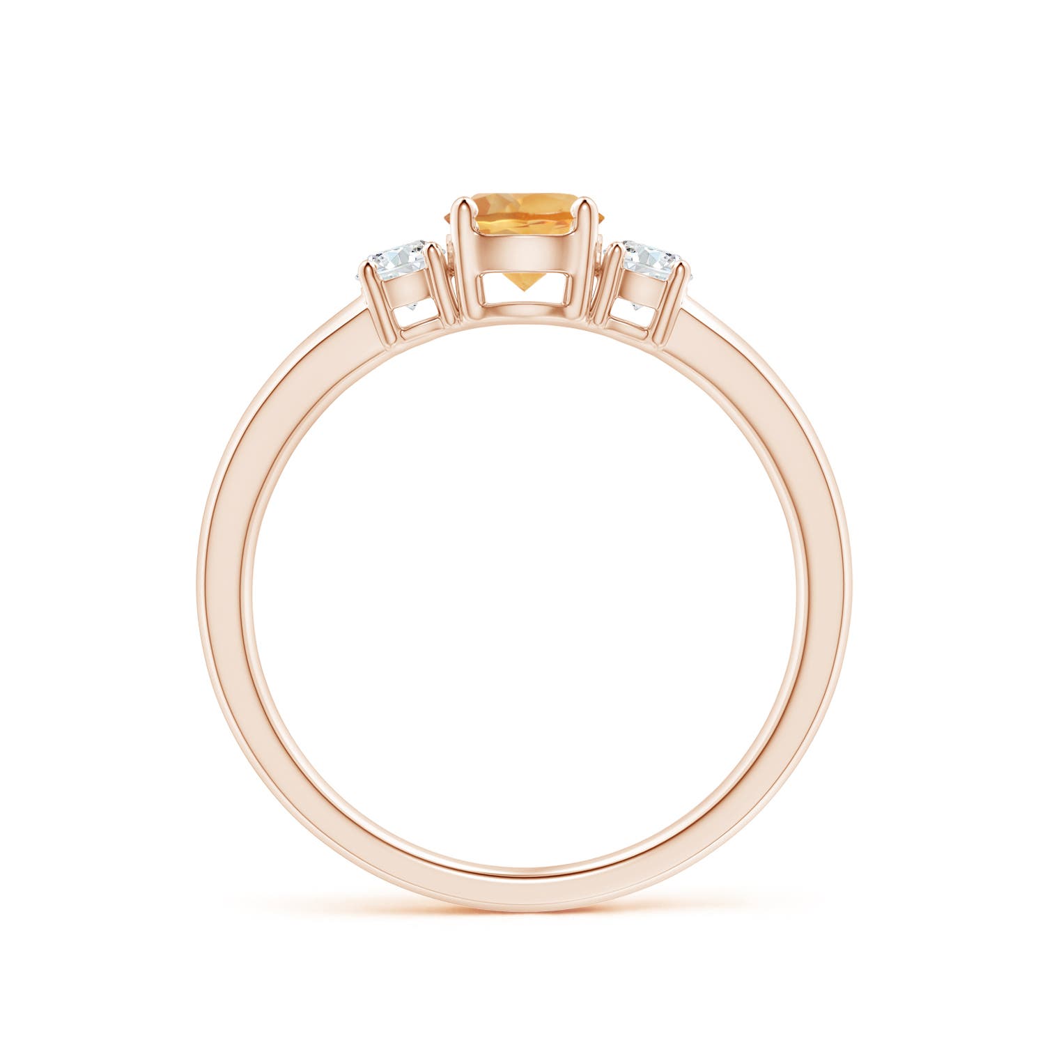 A - Citrine / 0.66 CT / 14 KT Rose Gold