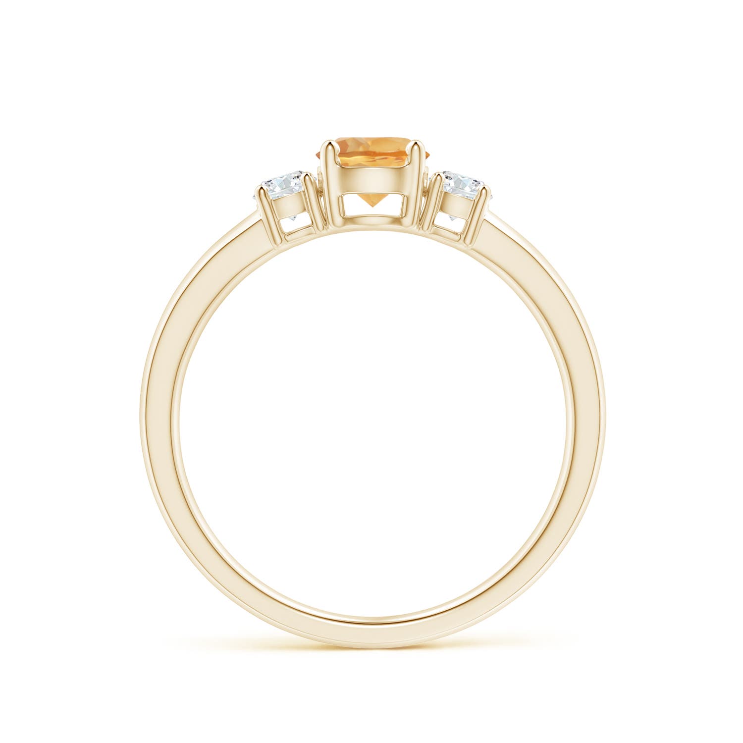 A - Citrine / 0.66 CT / 14 KT Yellow Gold