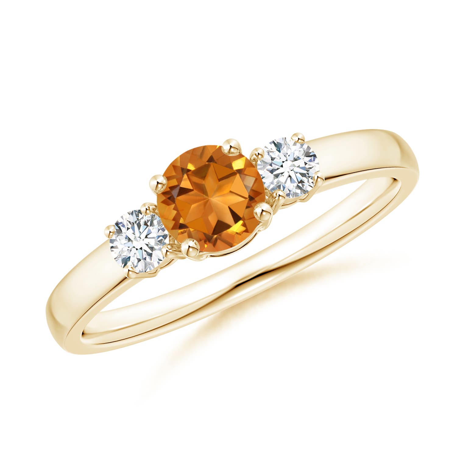 AAA - Citrine / 0.66 CT / 14 KT Yellow Gold