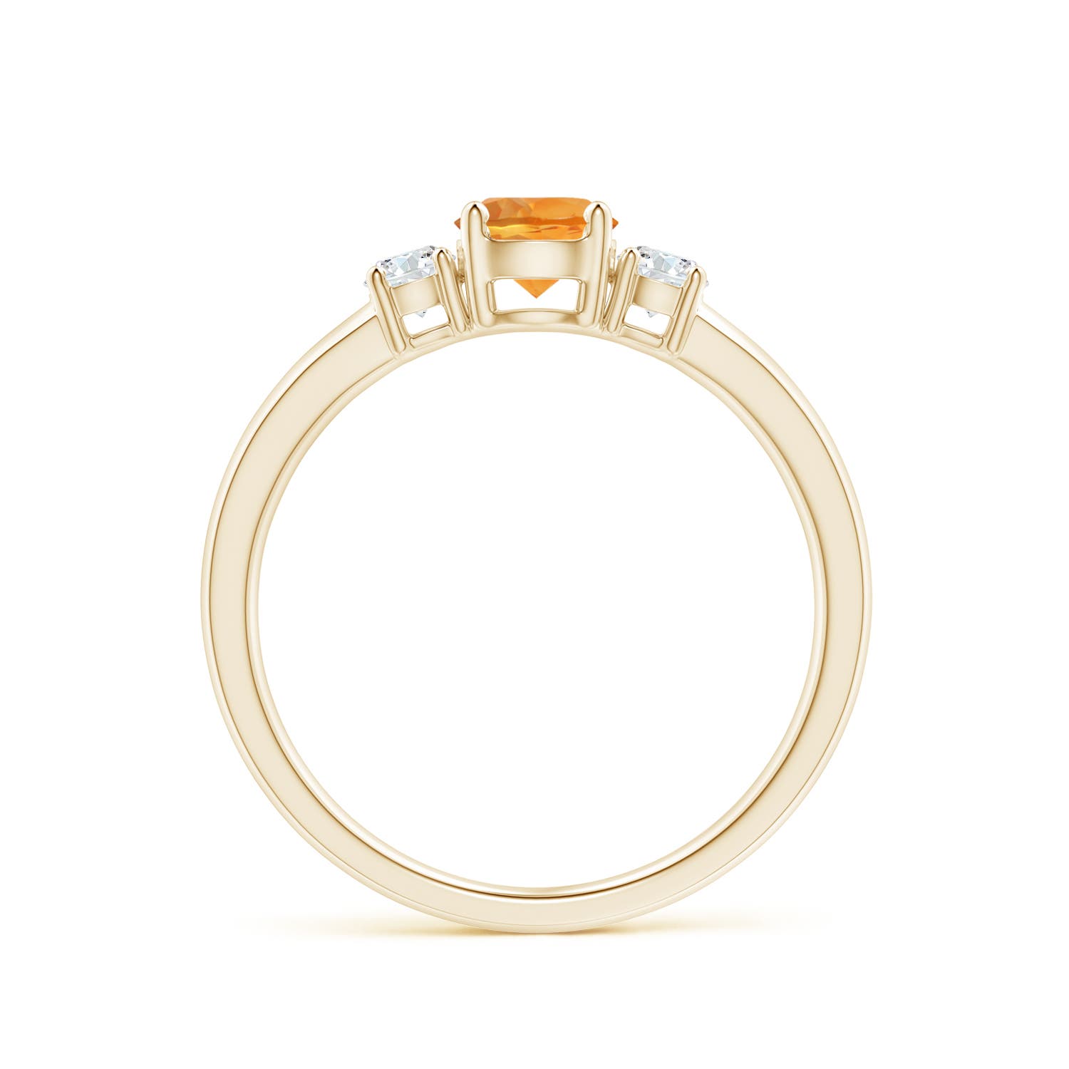 AAA - Citrine / 0.66 CT / 14 KT Yellow Gold