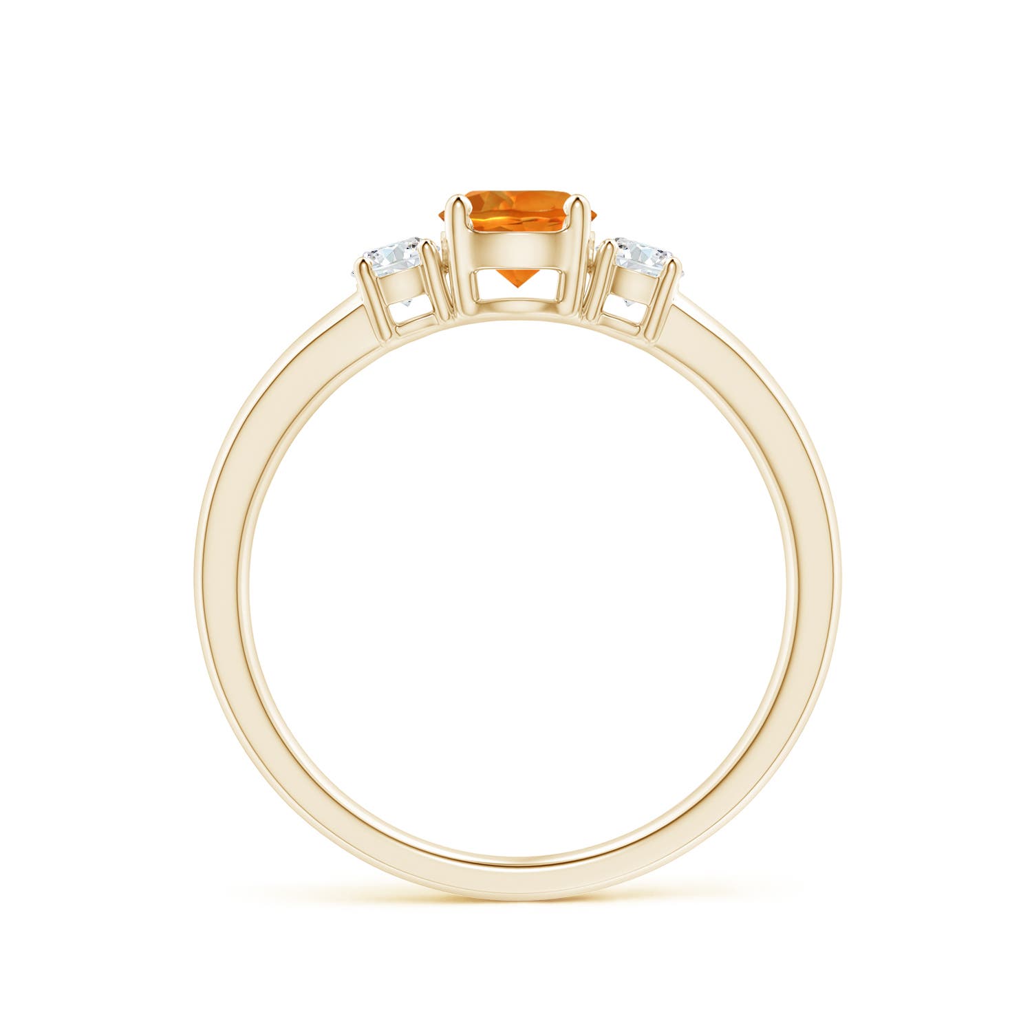 AAAA - Citrine / 0.66 CT / 14 KT Yellow Gold